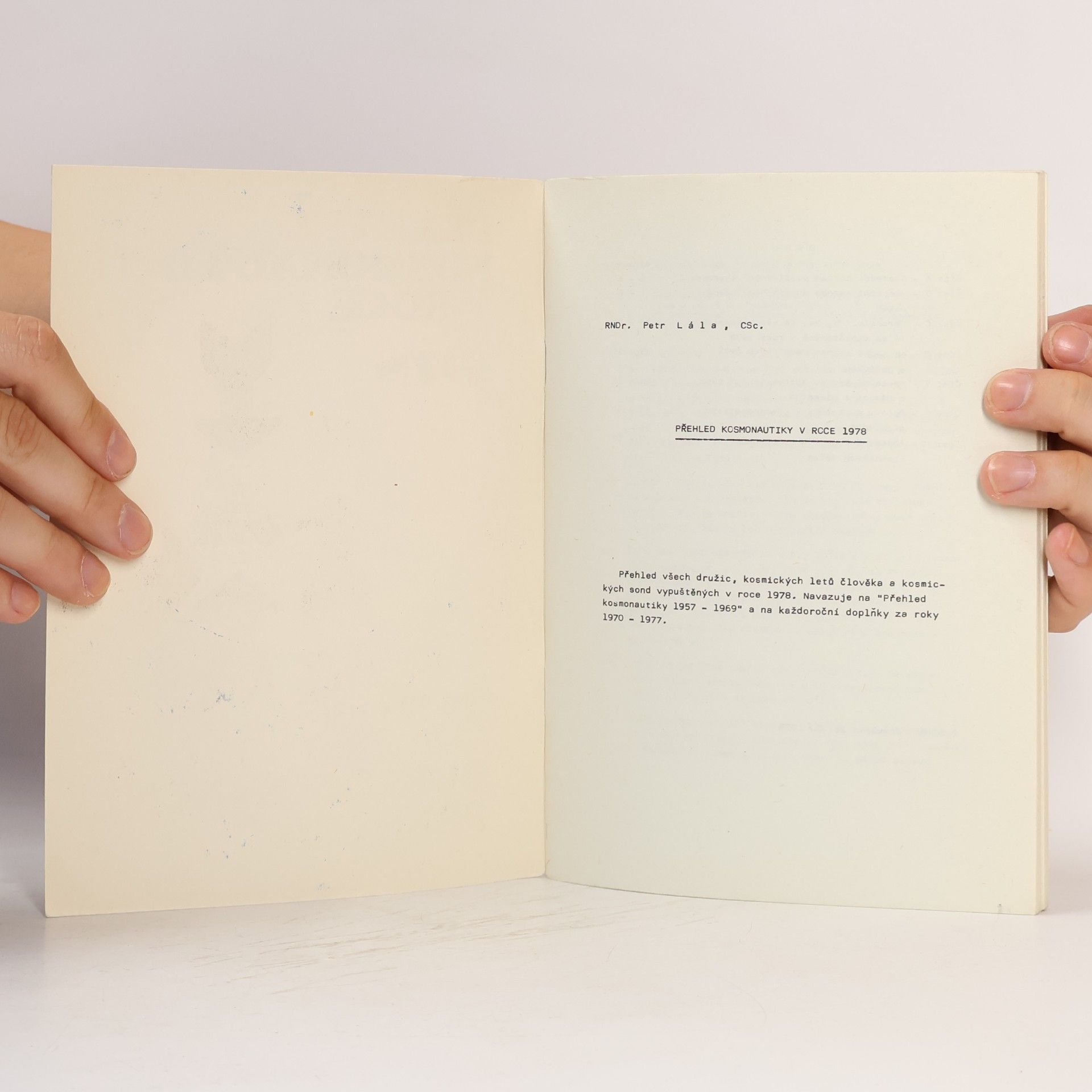 Kolektiv autorů Přehled kosmonautiky v roce 1978