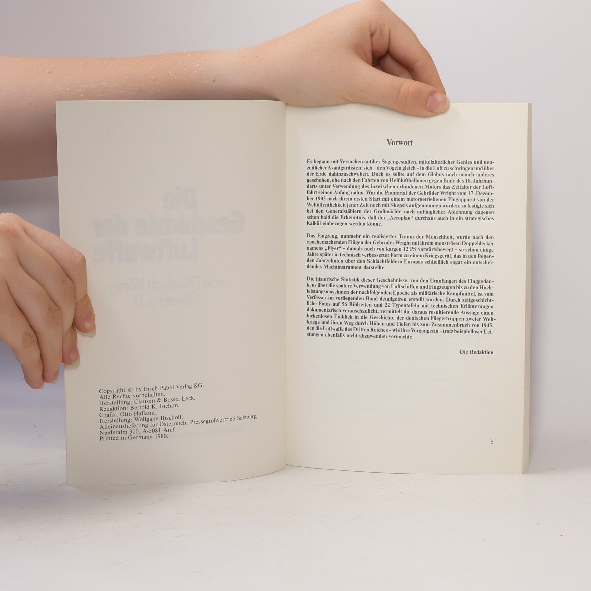 Friedrich König Die Geschichte der Luftwaffe von 1910 - 1945 in Text und Bild. Landser Bibliothek Band 3
