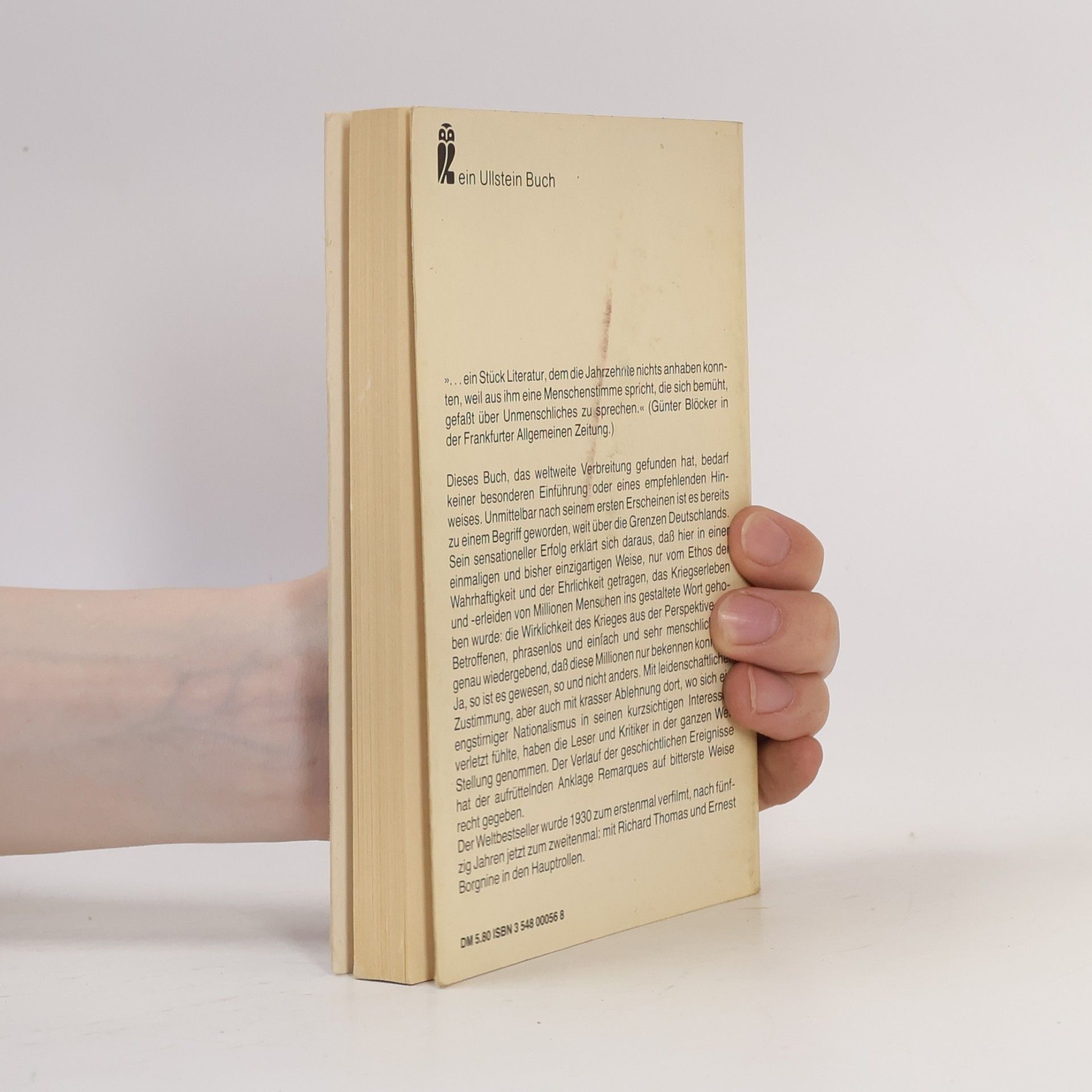 Erich Maria Remarque Im Westen nichts Neues