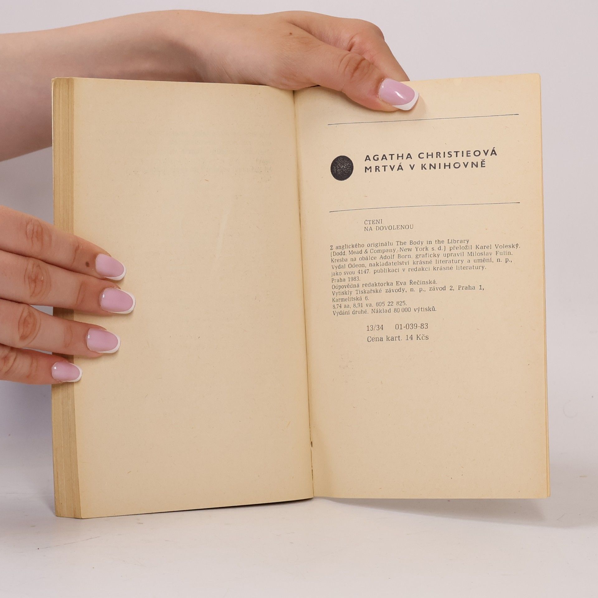 Agatha Christie Mrtvá v knihovně