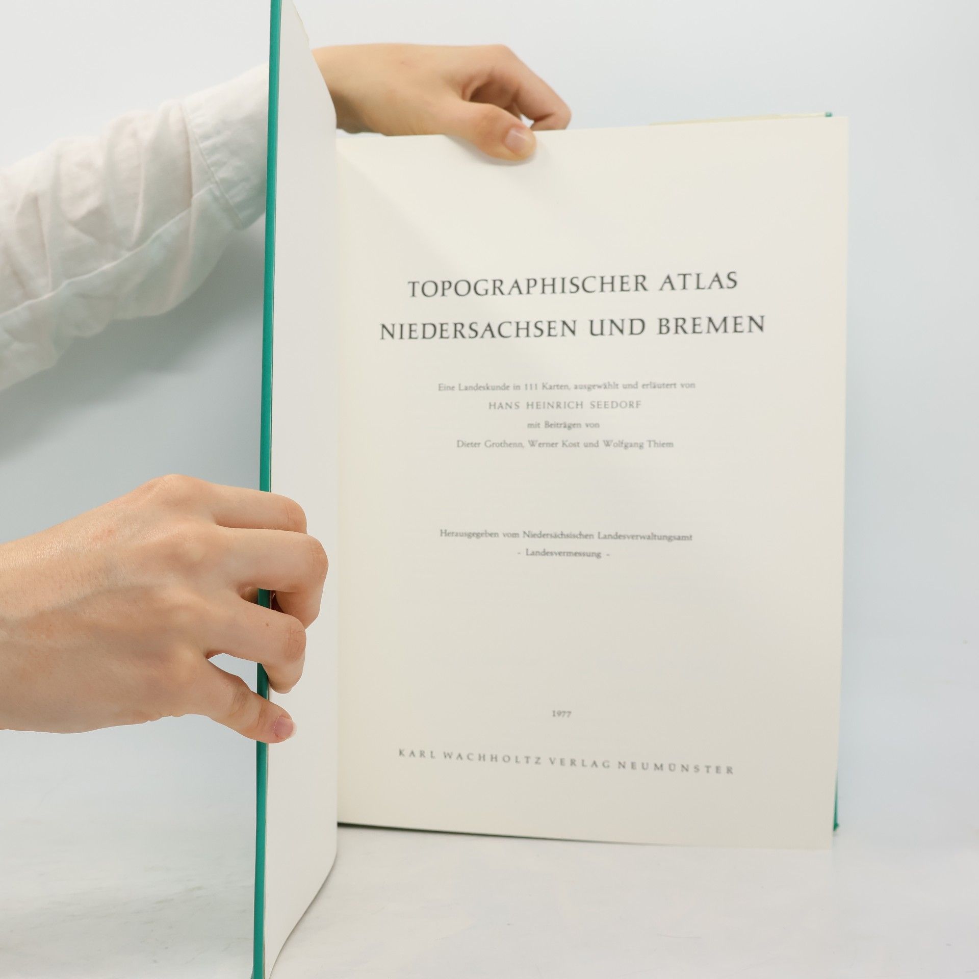 Hans Heinrich Seedorf Topographischer Atlas Niedersachsen und Bremen