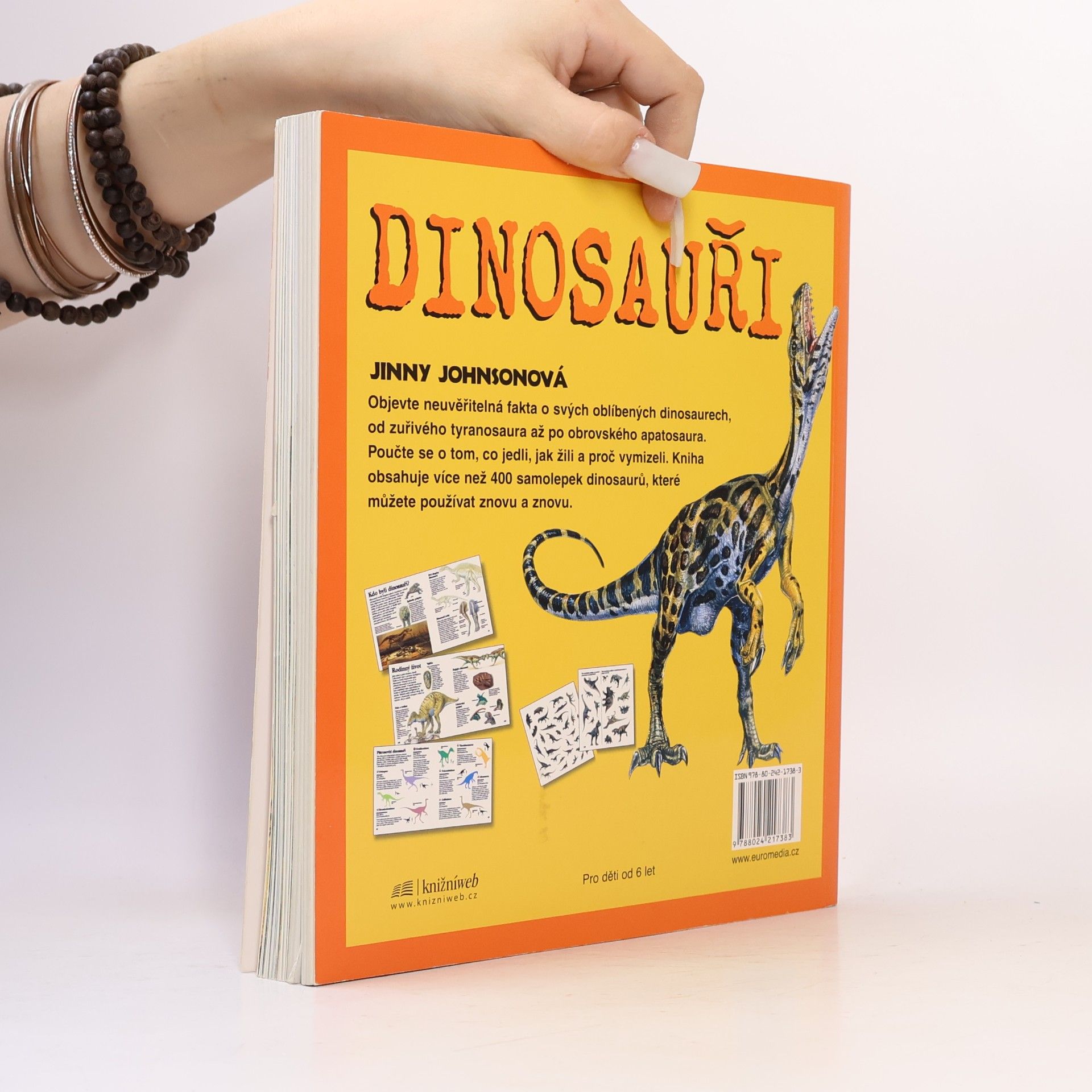 Jinny Johnson Dinosauři. Nalepovací encyklopedie