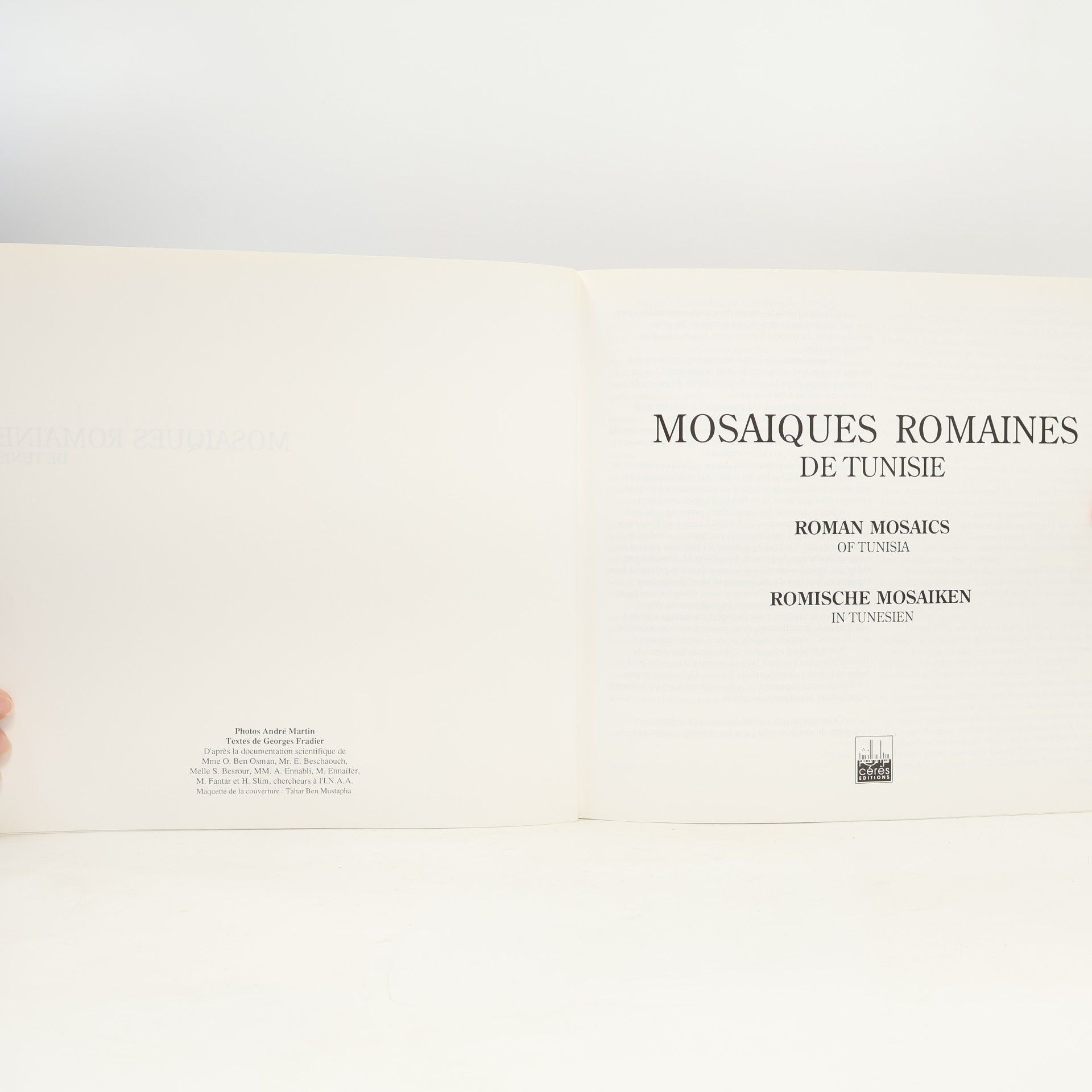 Georges Fradier Mosaïques romaines de Tunisie