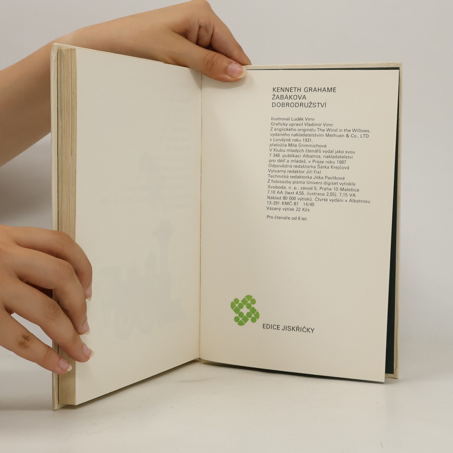 Kenneth Grahame Žabákova dobrodružství