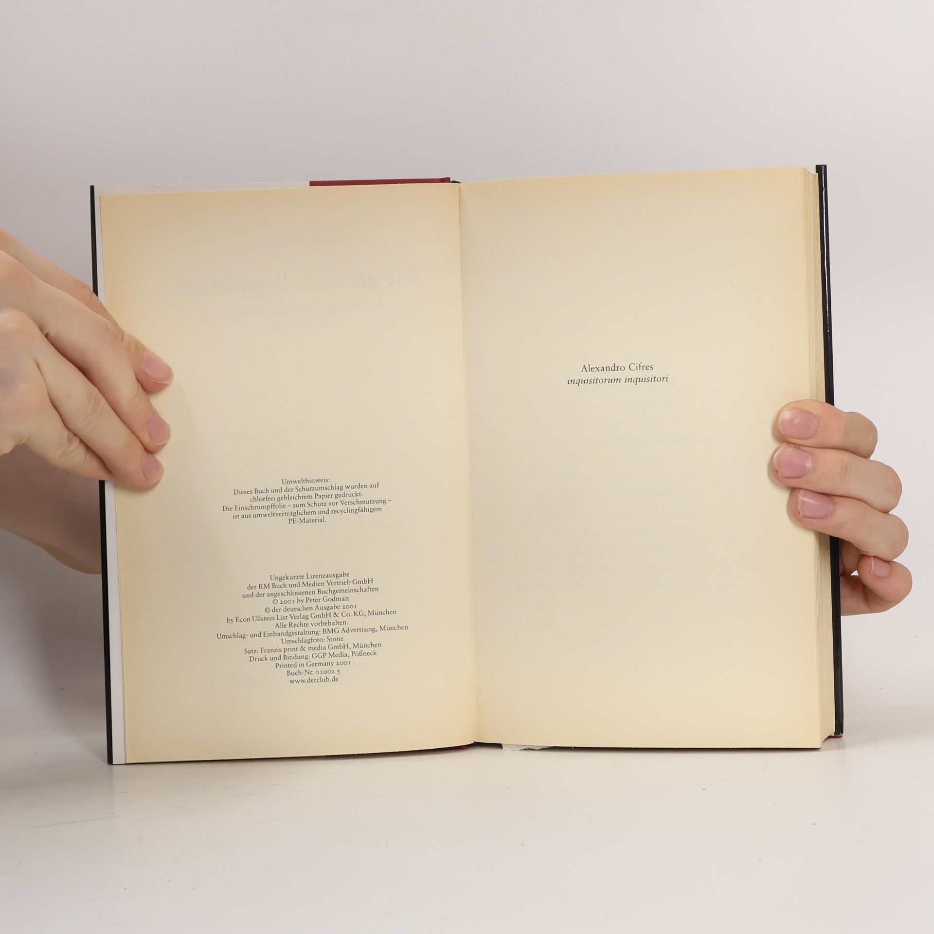 Peter Goldman Die geheime Inquisition, Aus den verbotenen Archiven des Vatikan