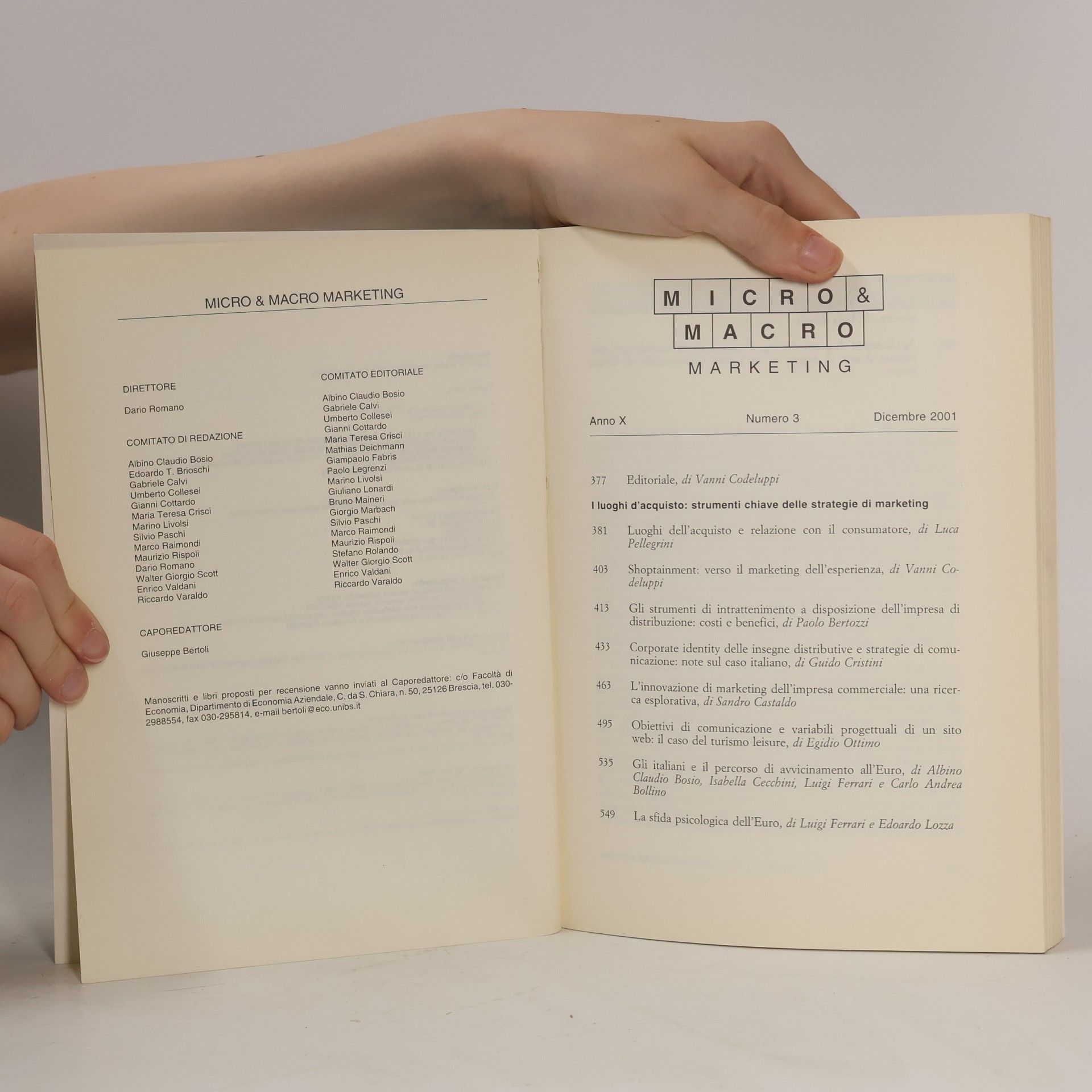 Vanni Codeluppi Micro & Macro Marketing 3/2001