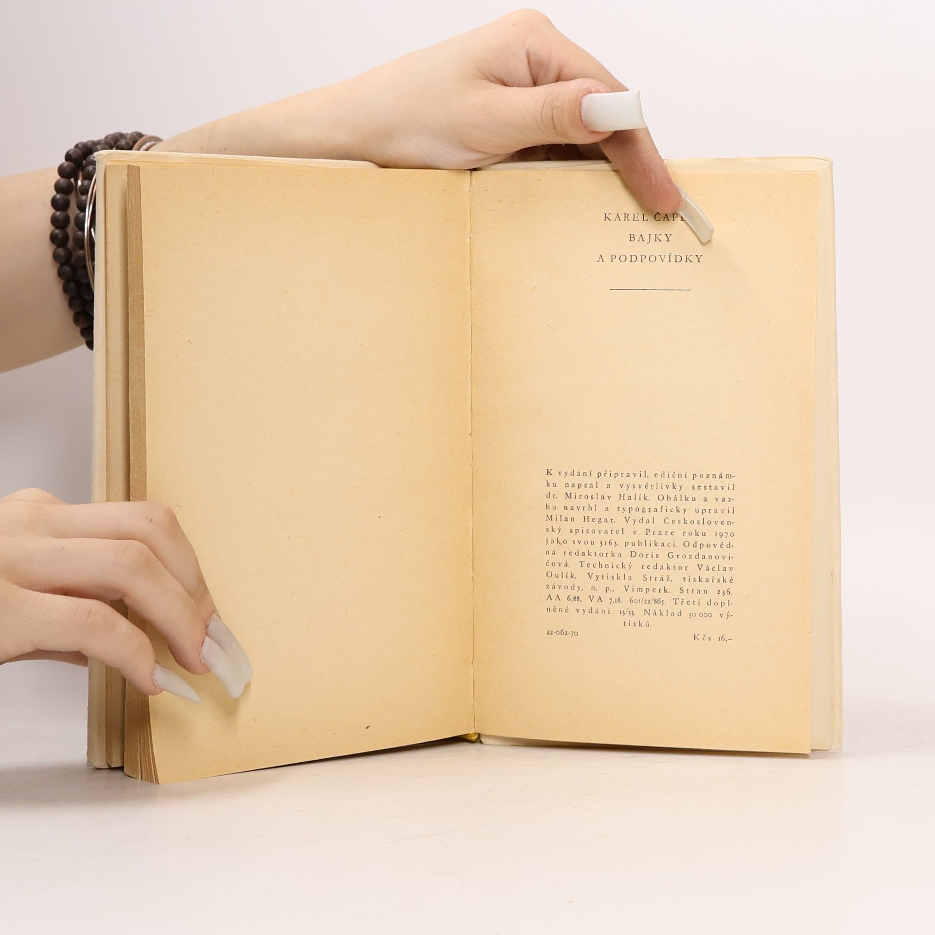 Karel Čapek Bajky a podpovídky