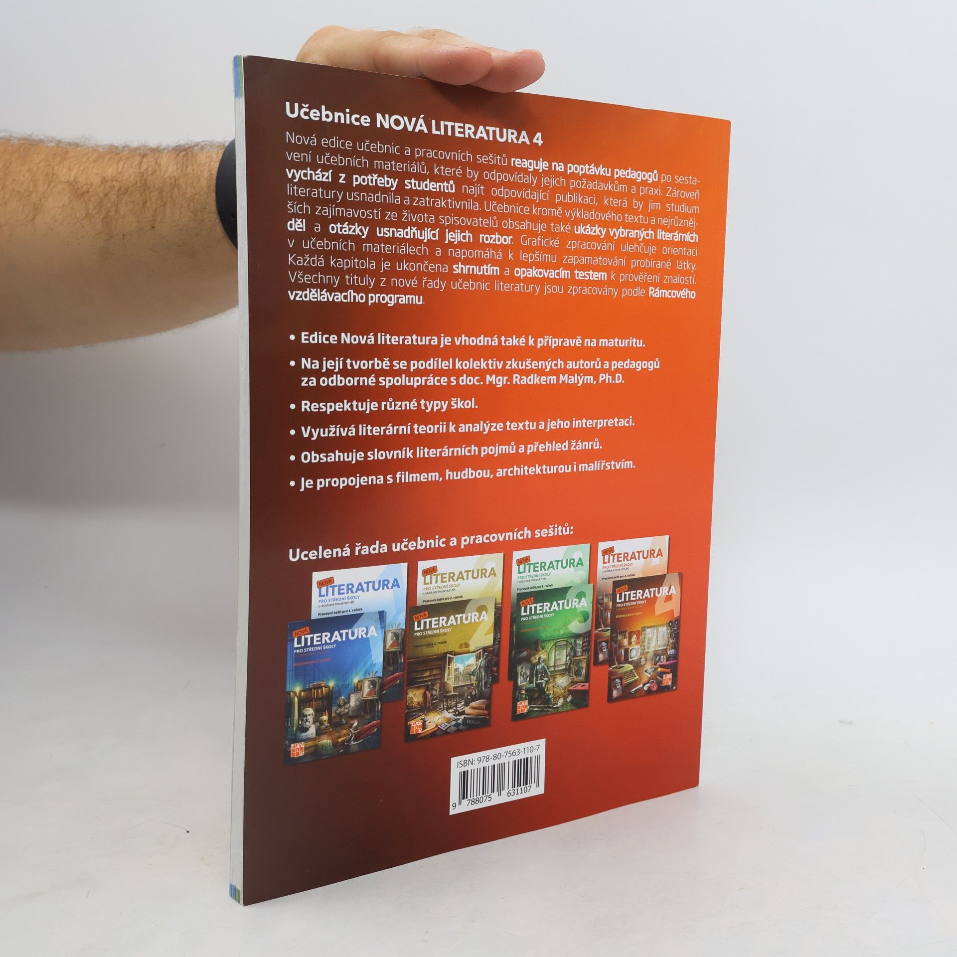 Kolektiv autorů Nová literatura pro střední školy s ukázkami literálních děl. Učebnice pro 4.ročník