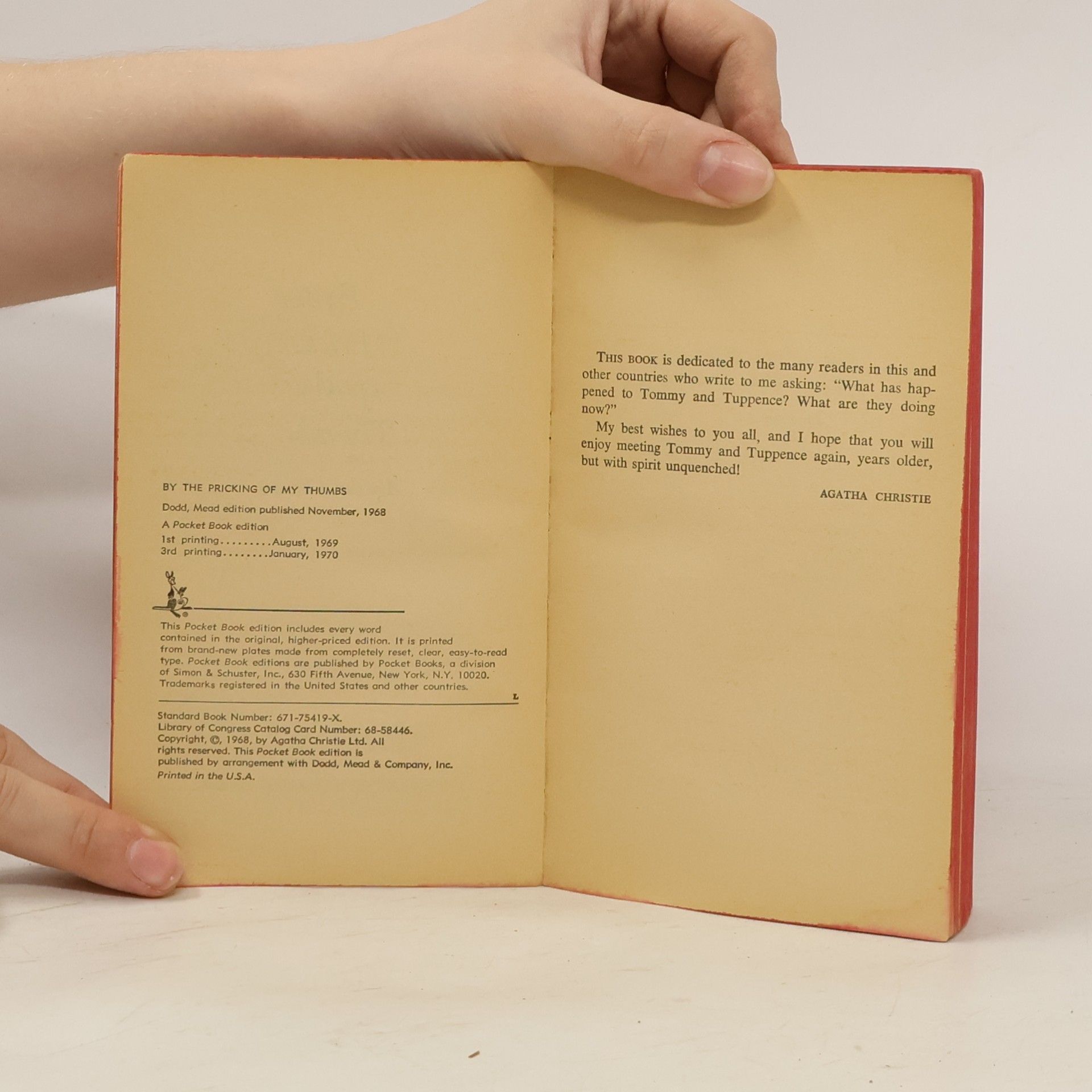 Agatha Christie By the Pricking of My Thumbs