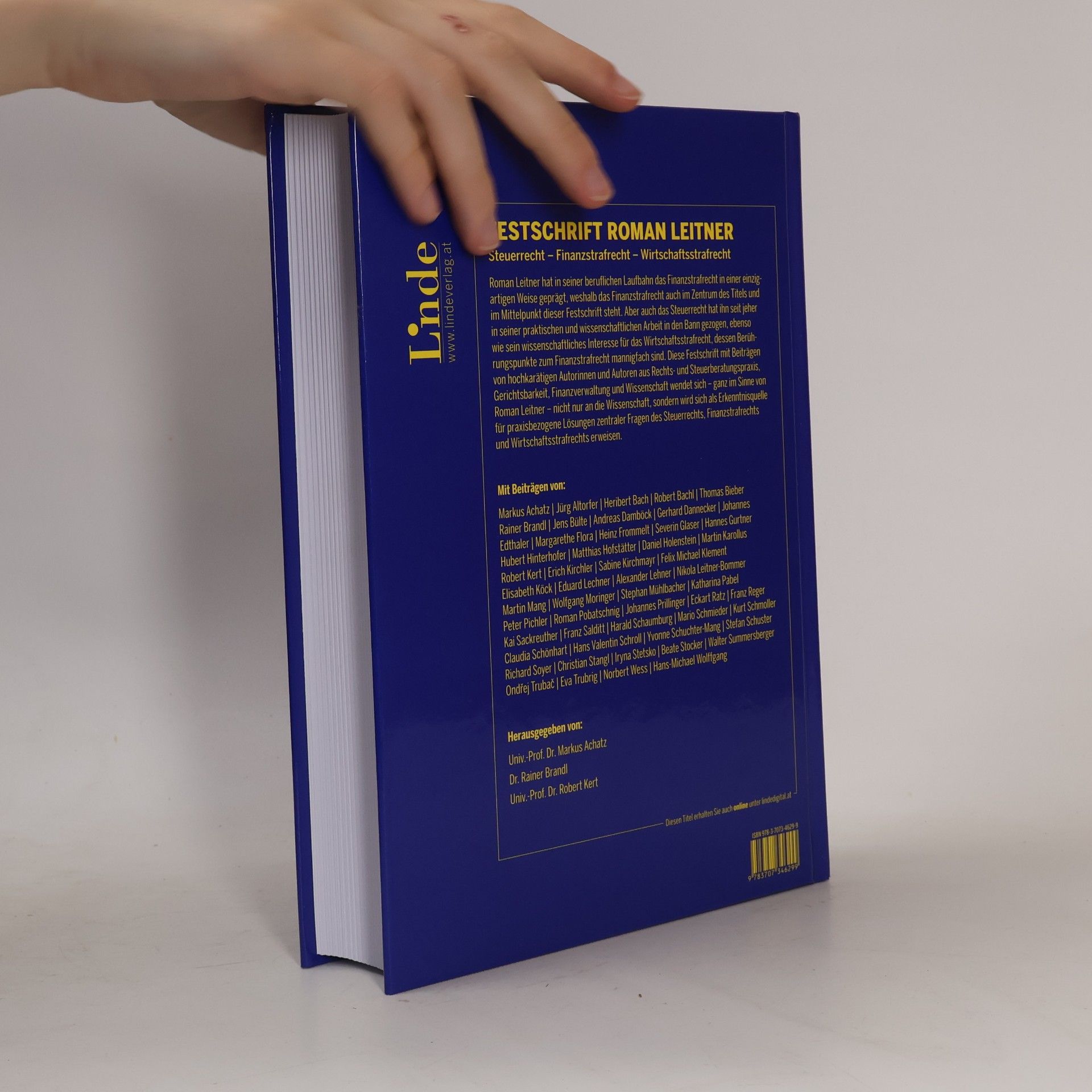 Markus Achatz Festschrift Roman Leitner