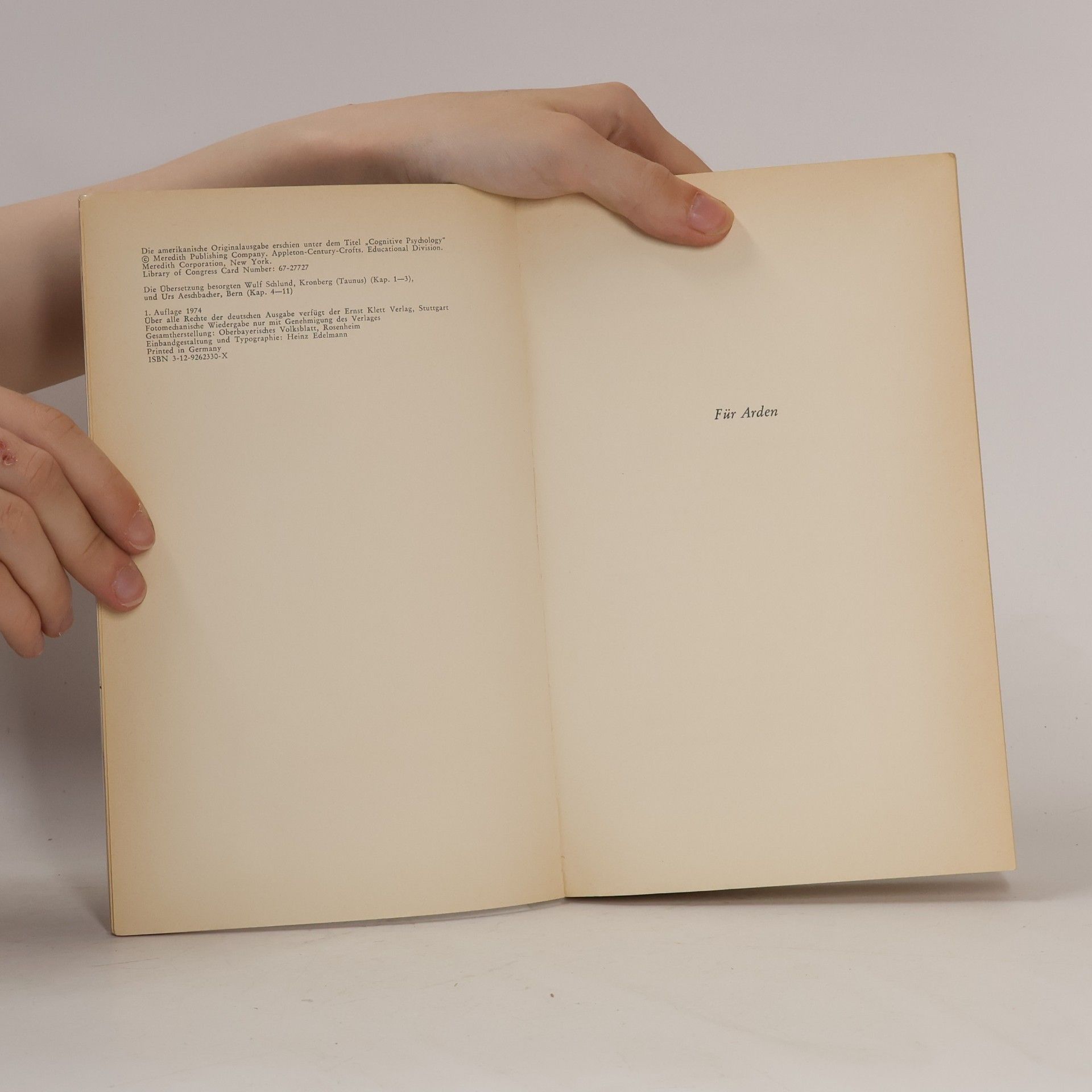 Ulric Neisser Kognitive Psychologie