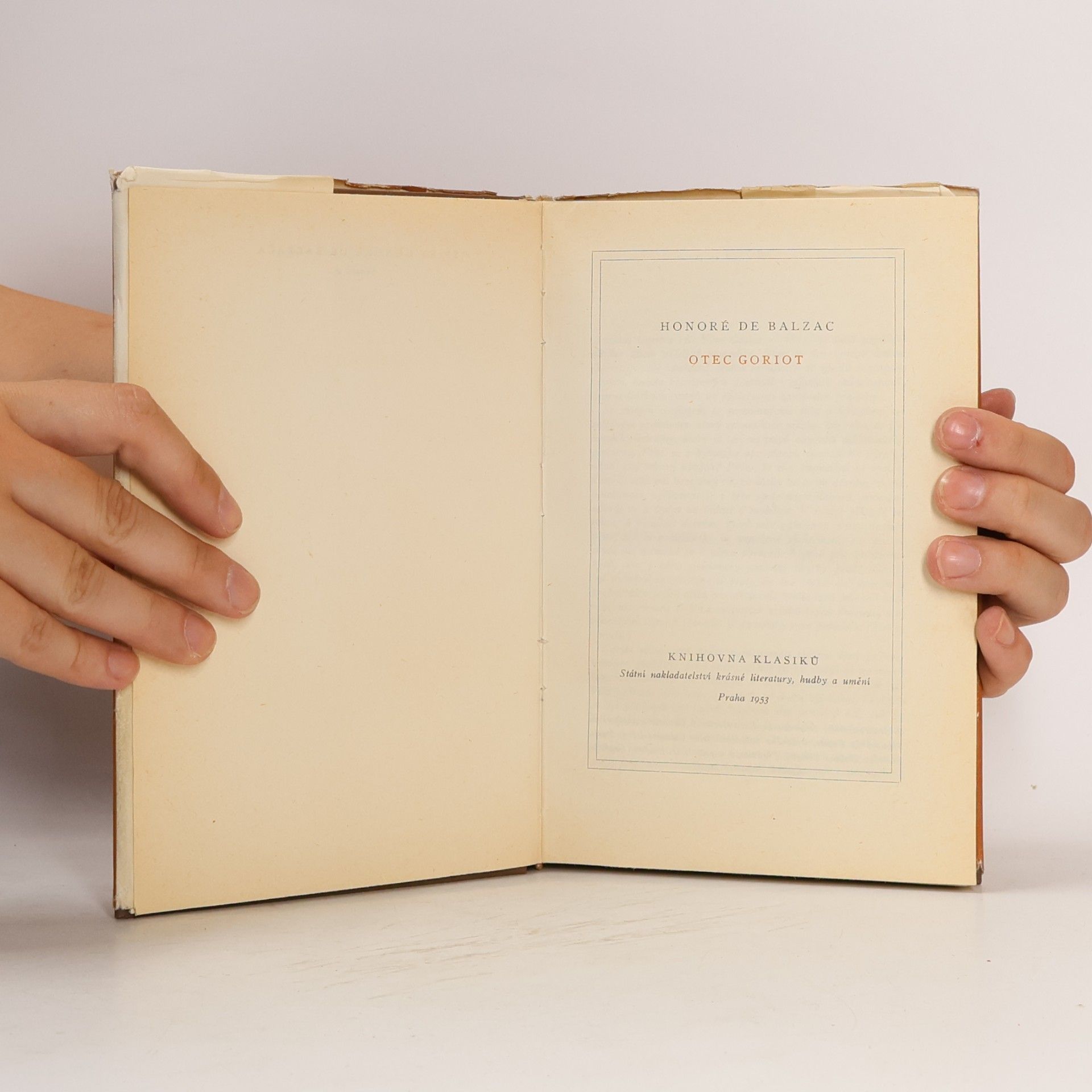 Honoré de Balzac Otec Goriot
