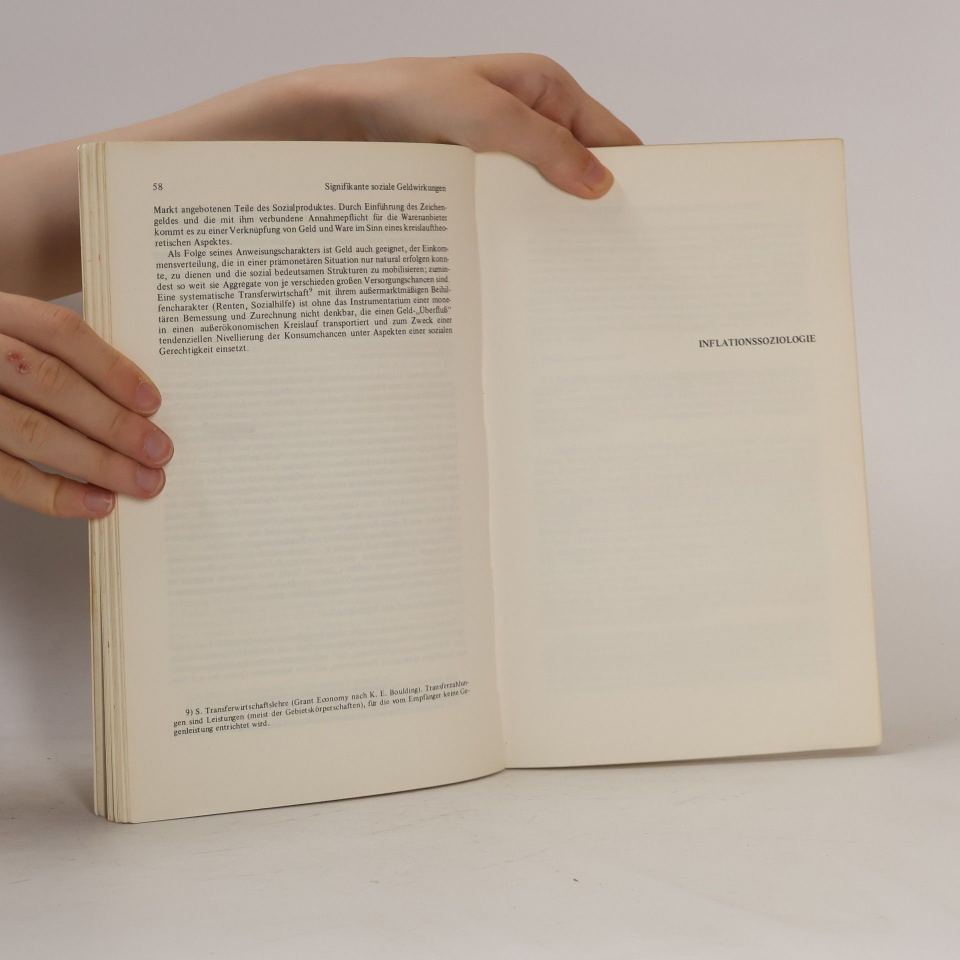 Anton Burghardt Böhlaus Wissenschaftliche Bibliothek: Soziologie des Geldes und der Inflation