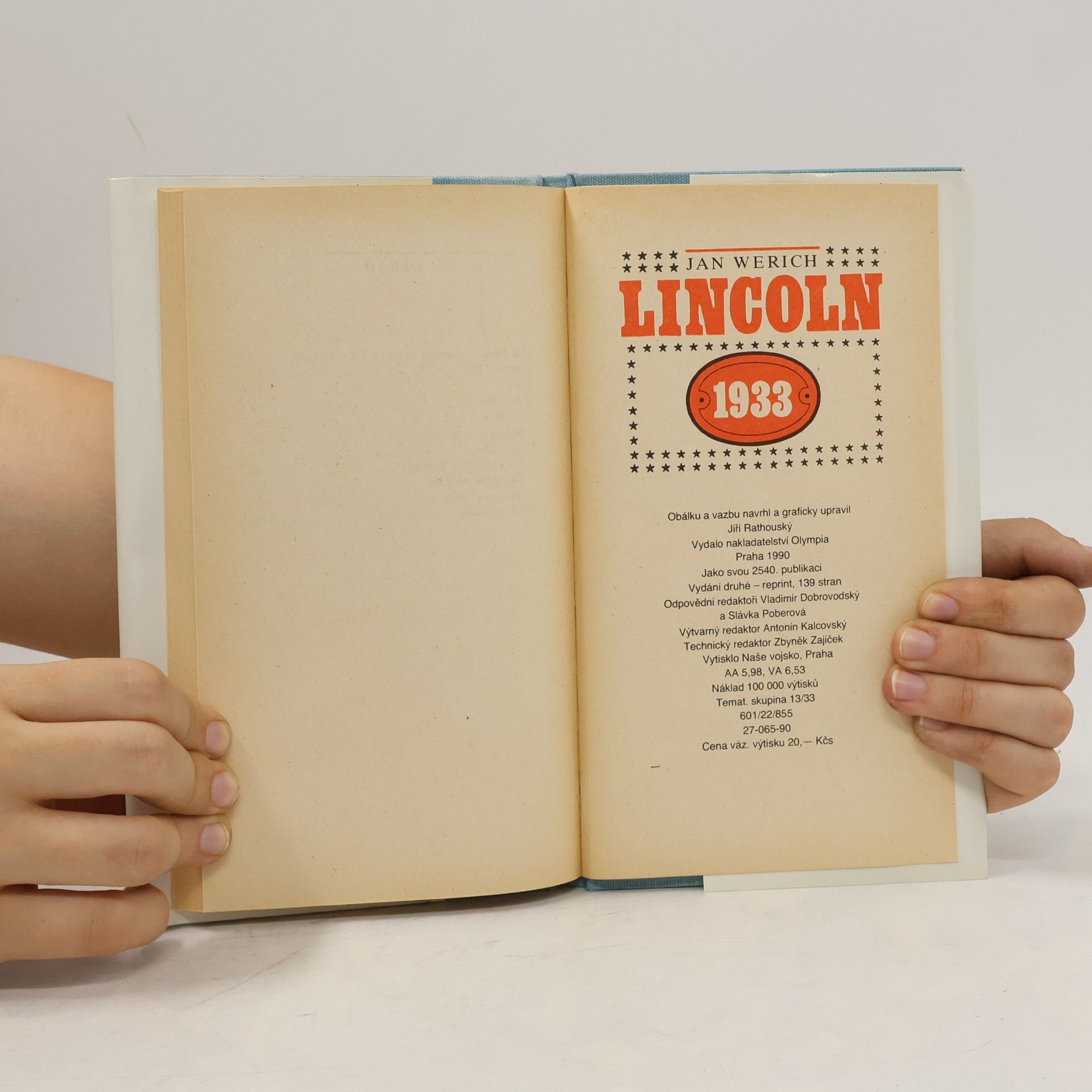 Jan Werich Lincoln 1933