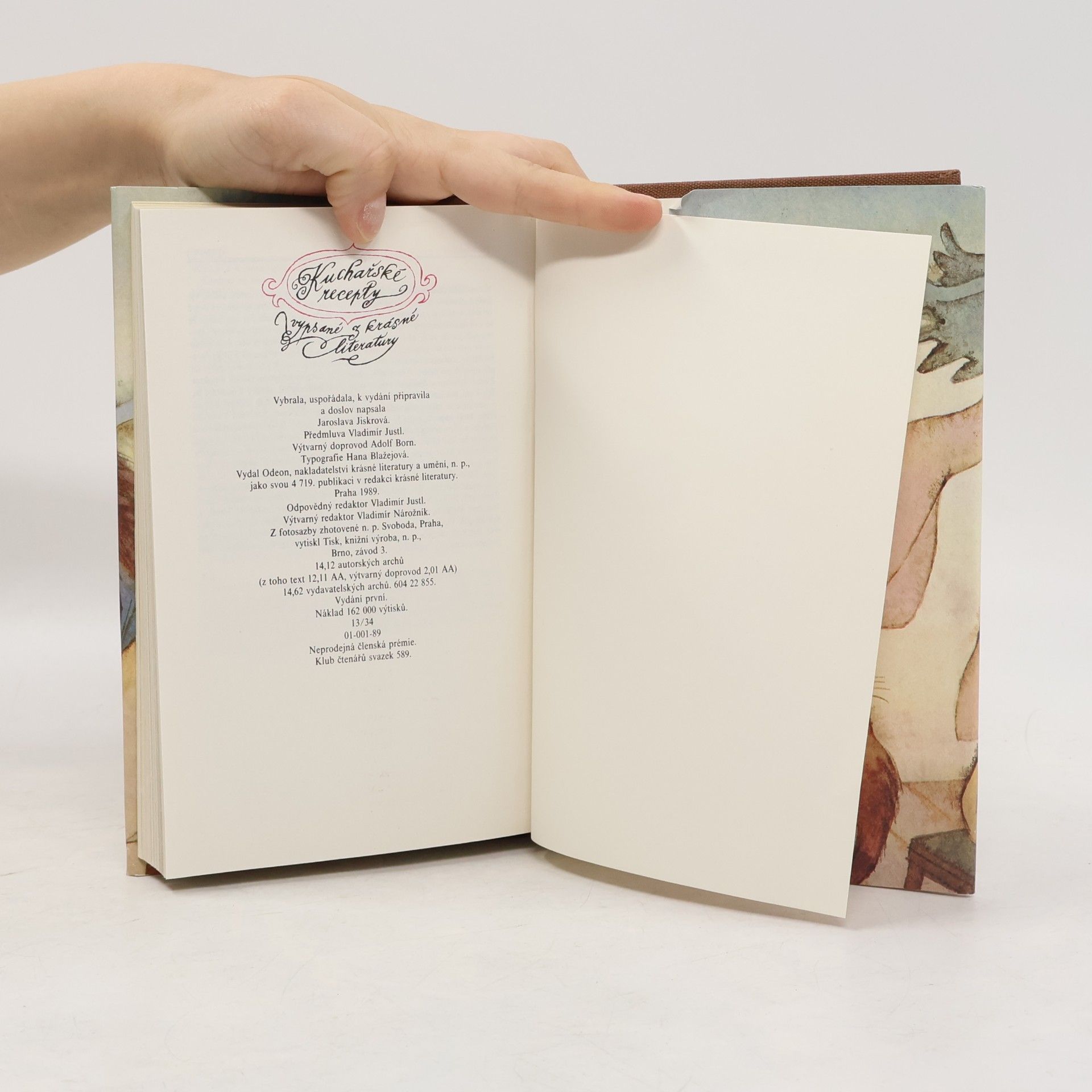 Jaroslava Jiskrová Kuchařské recepty vypsané z krásné literatury
