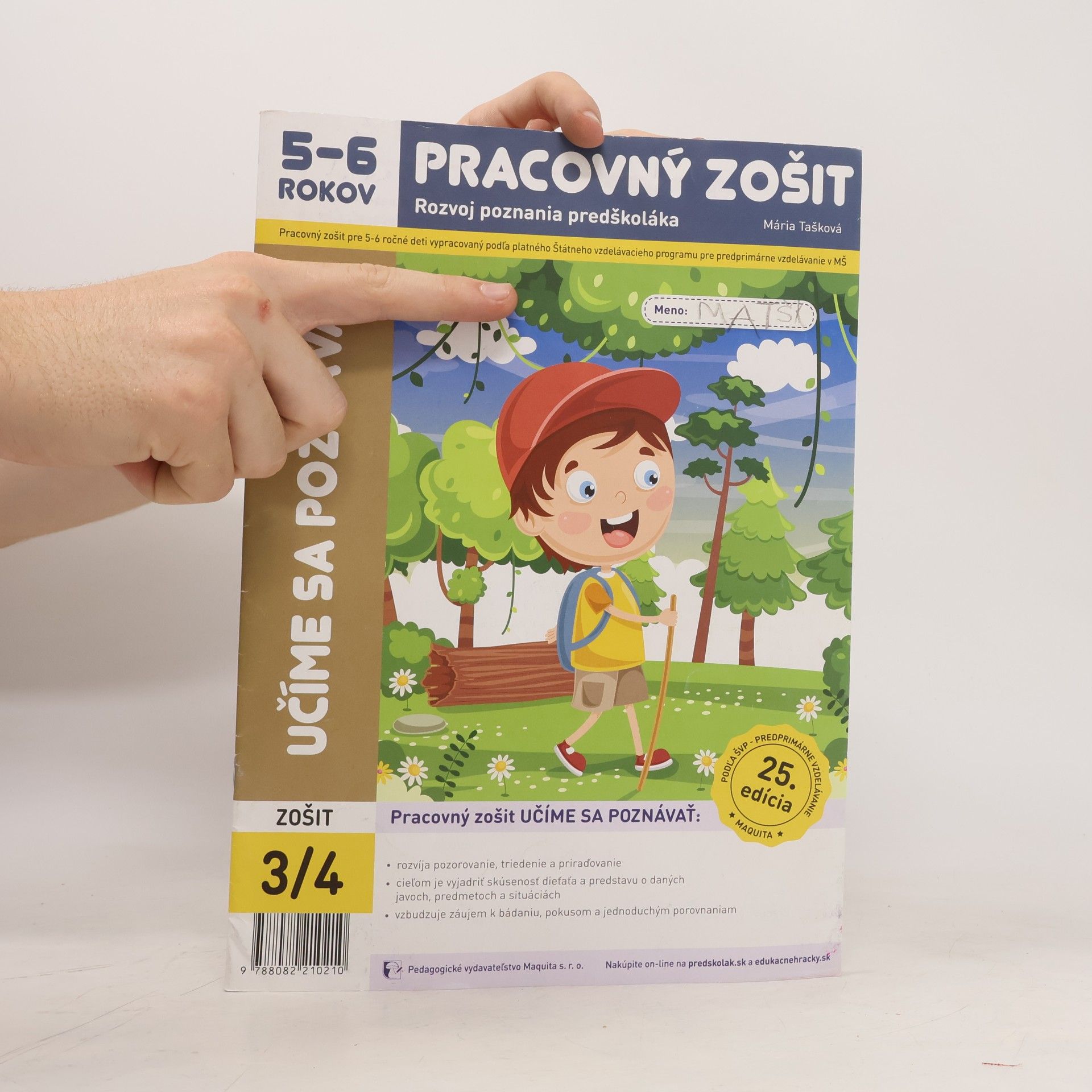 Mária Tašková Pracovný zošit Učíme sa poznávať 3/4