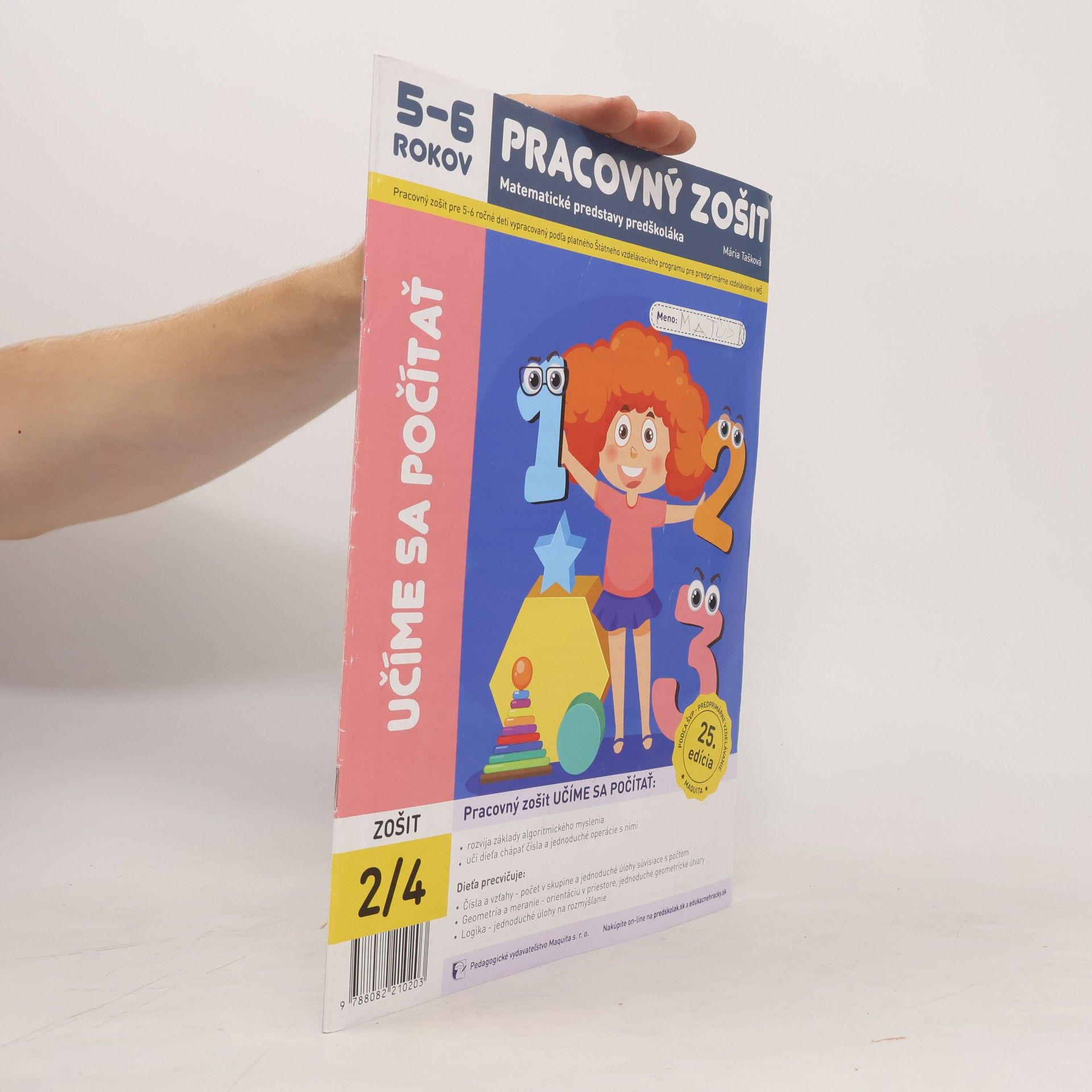Mária Tašková Učíme sa počítať - pracovný zošit 2/4 pre 5-6