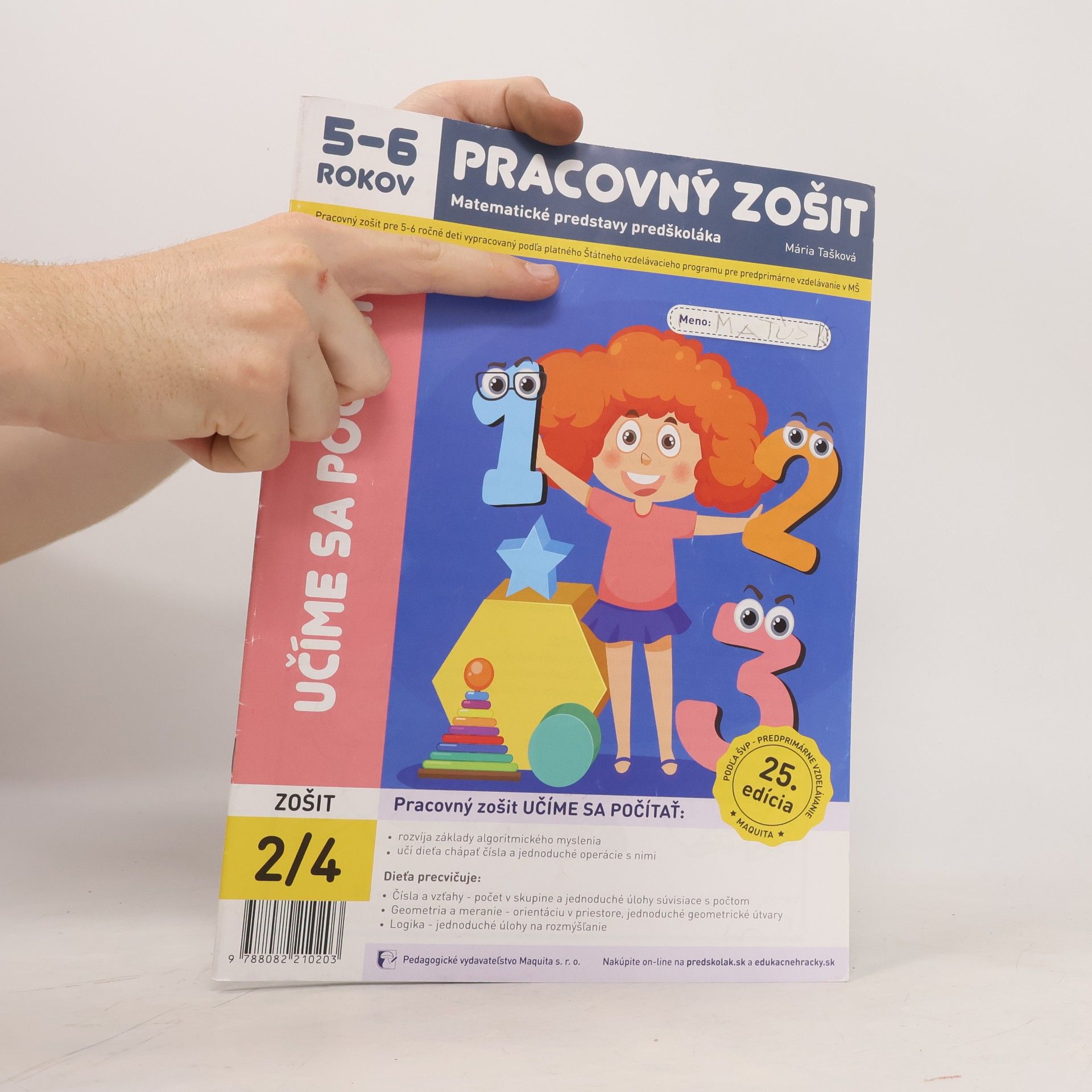 Mária Tašková Učíme sa počítať - pracovný zošit 2/4 pre 5-6