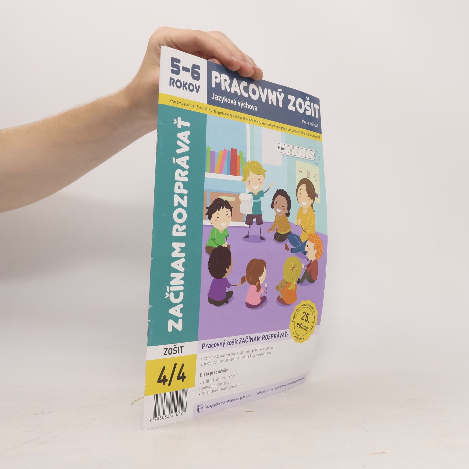 Mária Tašková Začínam rozprávať - pracovný zošit 4/4 5-6 ročných