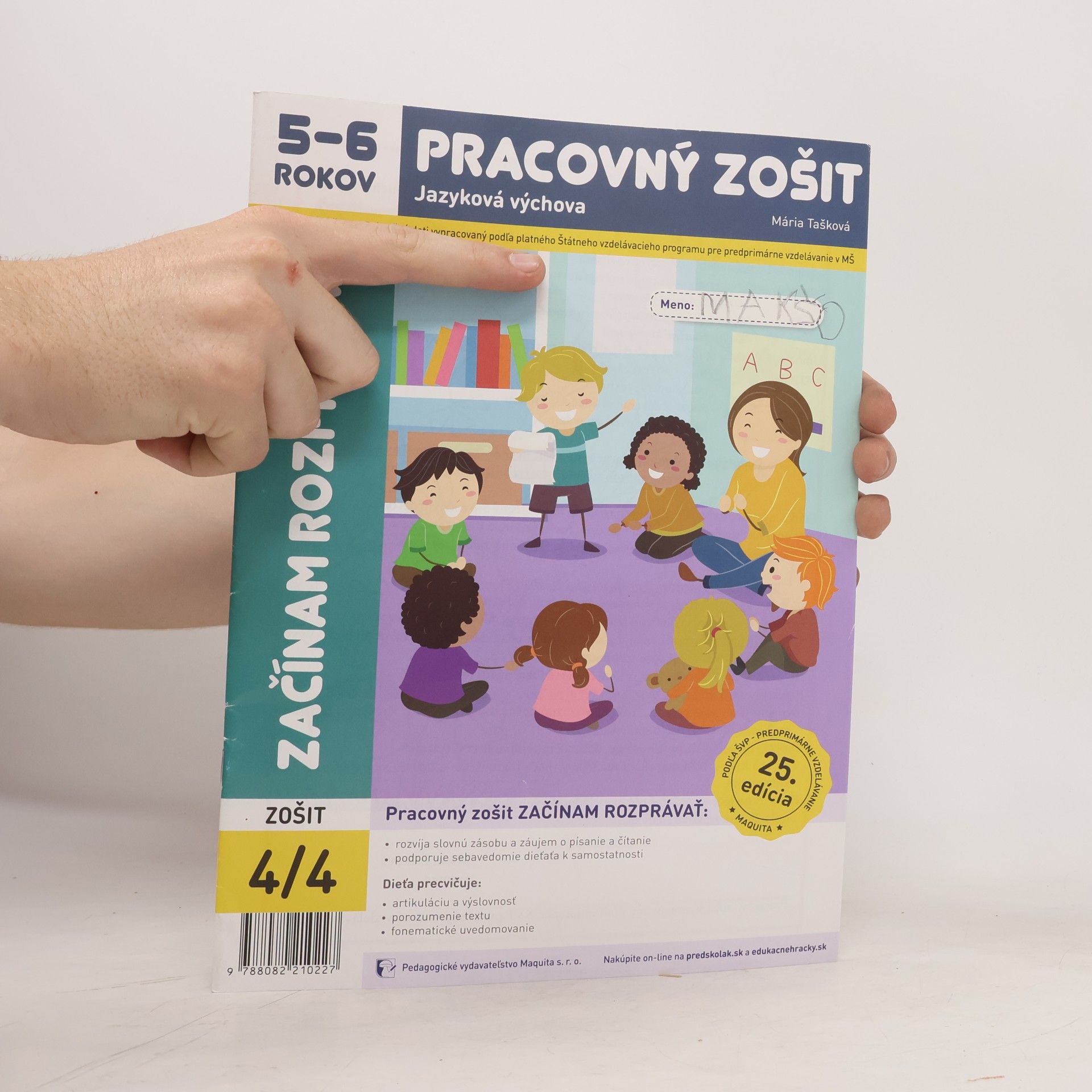 Mária Tašková Začínam rozprávať - pracovný zošit 4/4 5-6 ročných