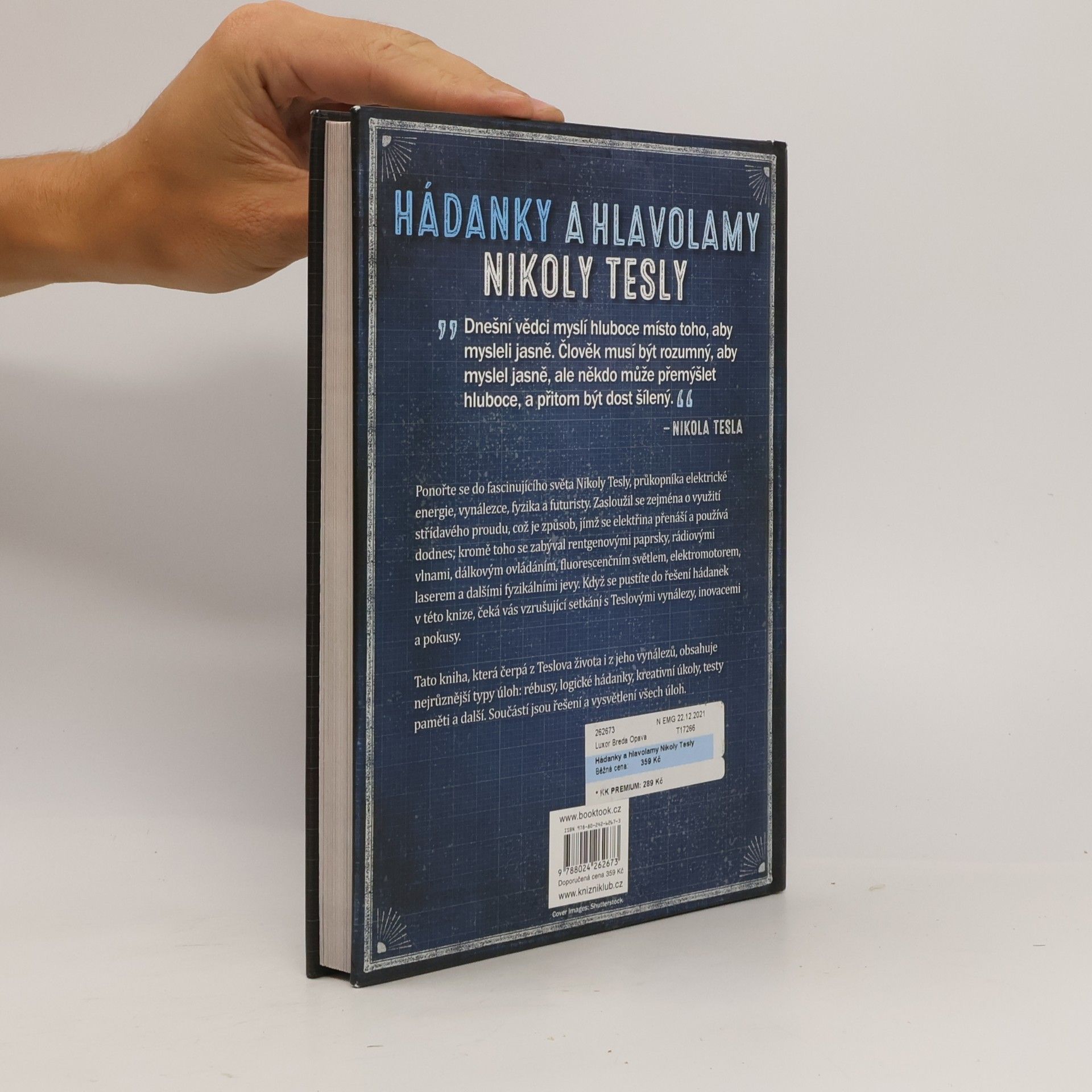 Richard Wolfrik Galland Hádanky a hlavolamy Nikoly Tesly. Elektrizující sbírka úloh, šifer a hádanek