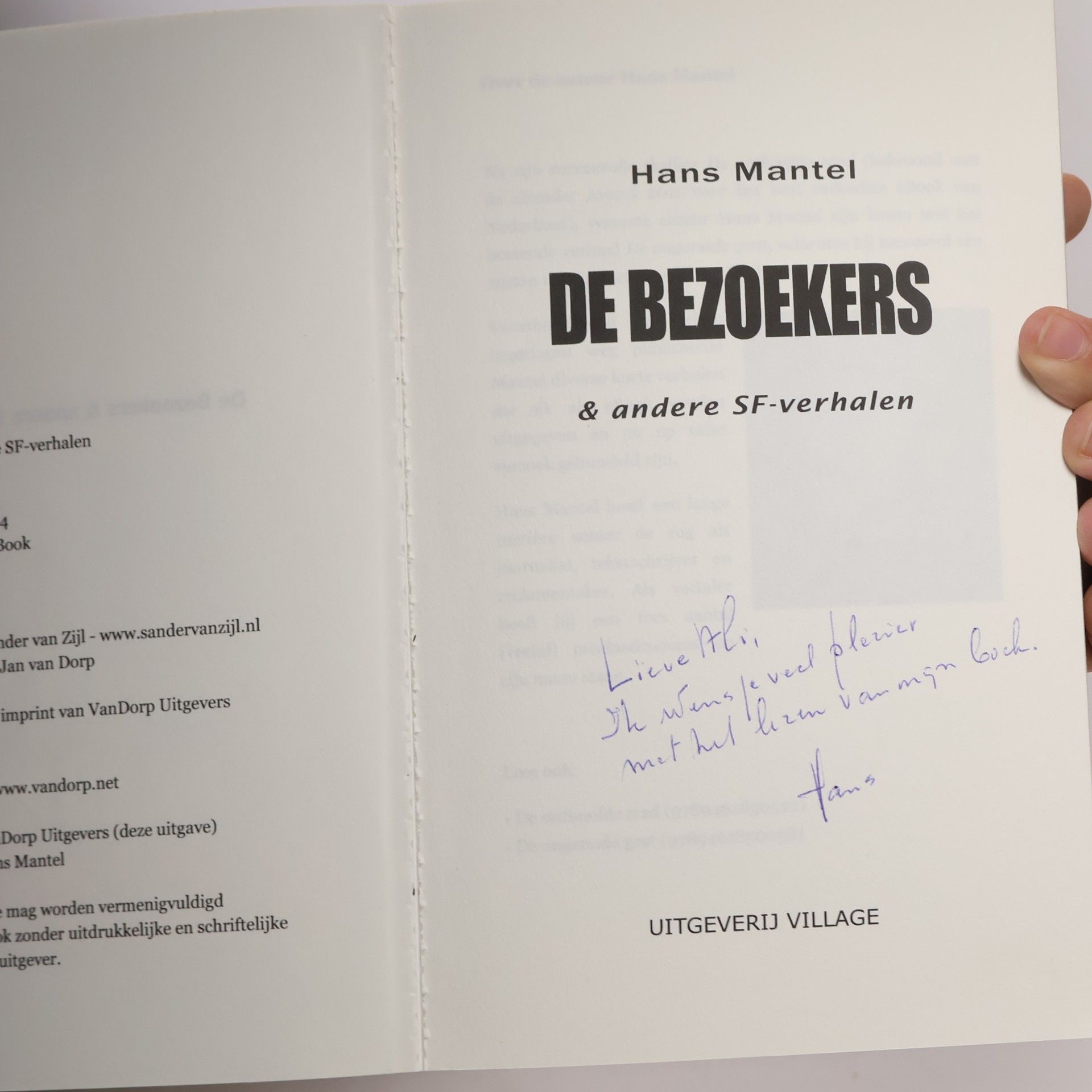 Hans Mantel De bezoekers & andere SF-verhalen