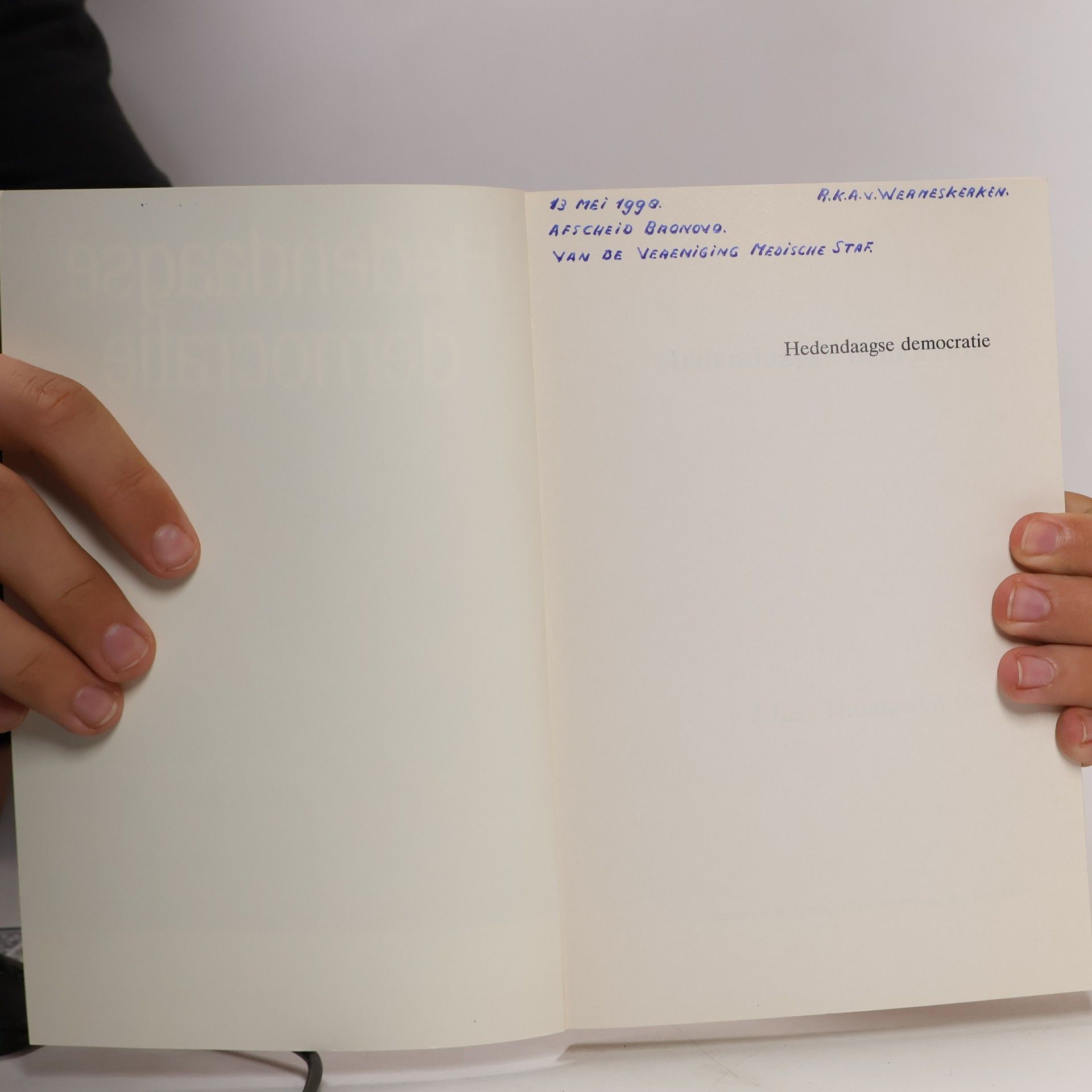 A. J. W. M. Thomassen Hedendaagse democratie