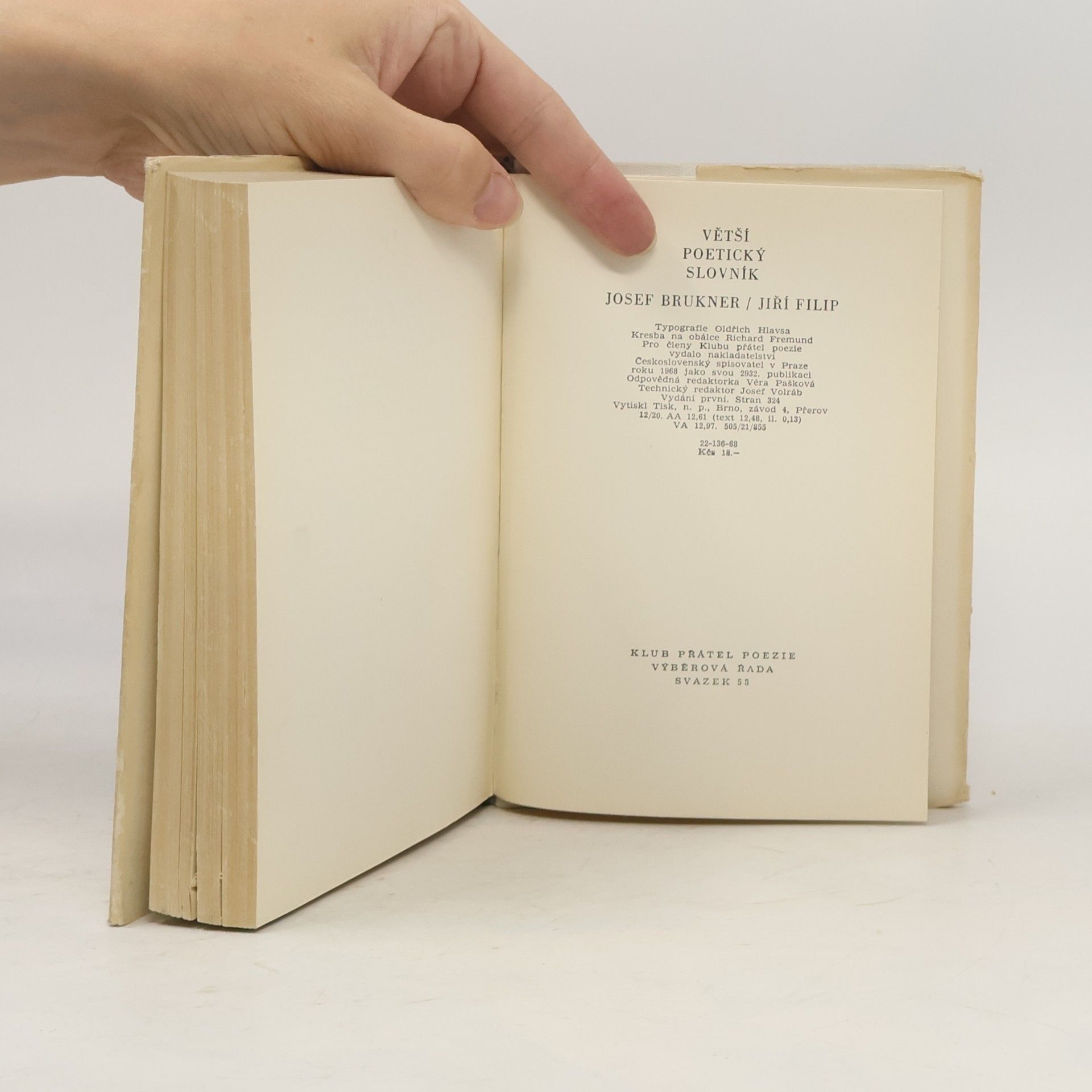 Josef Brukner Větší poetický slovník