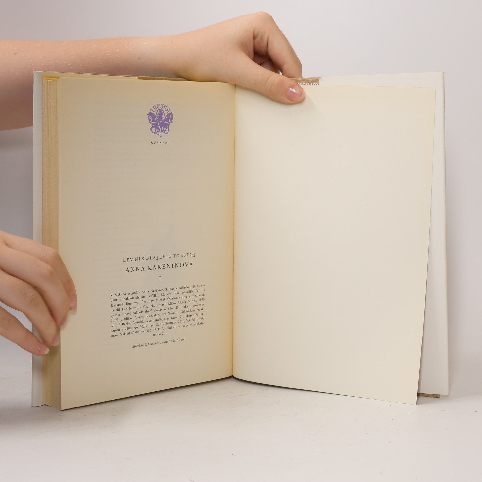 Lew Nikolajewitsch Tolstoi Anna Kareninová I.