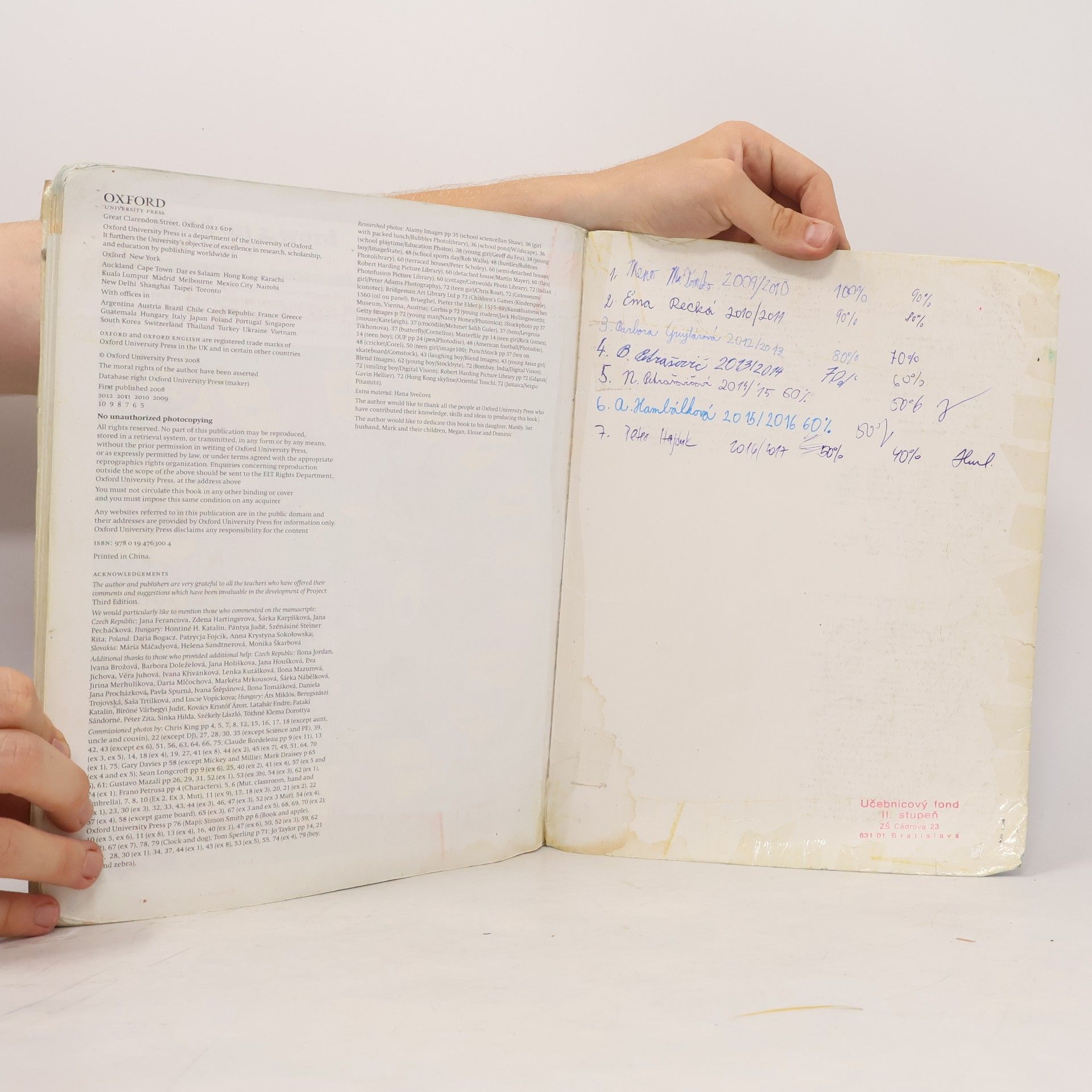 Tom Hutchinson Project 1. Student's book