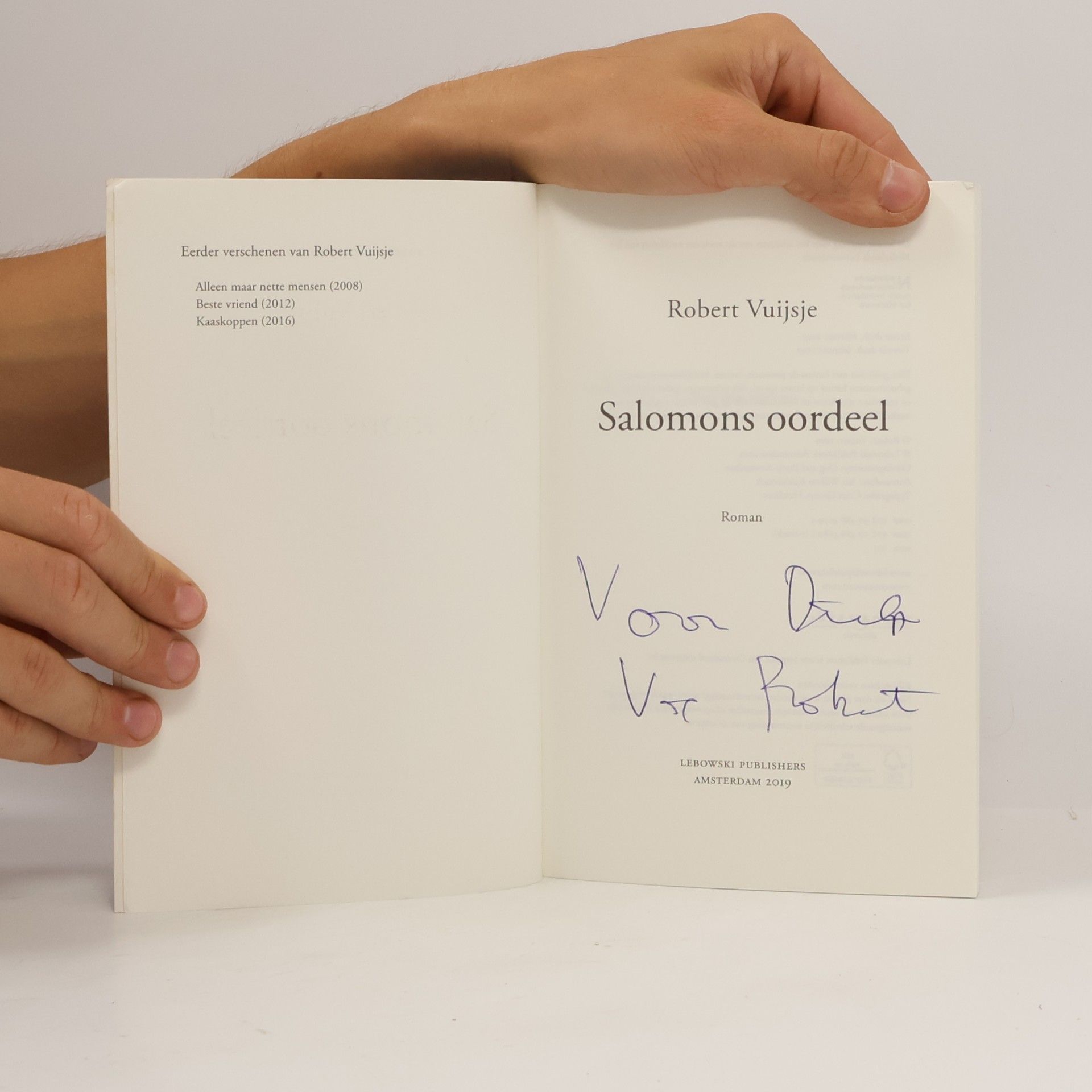 Robert Vuijsje Salomons oordeel