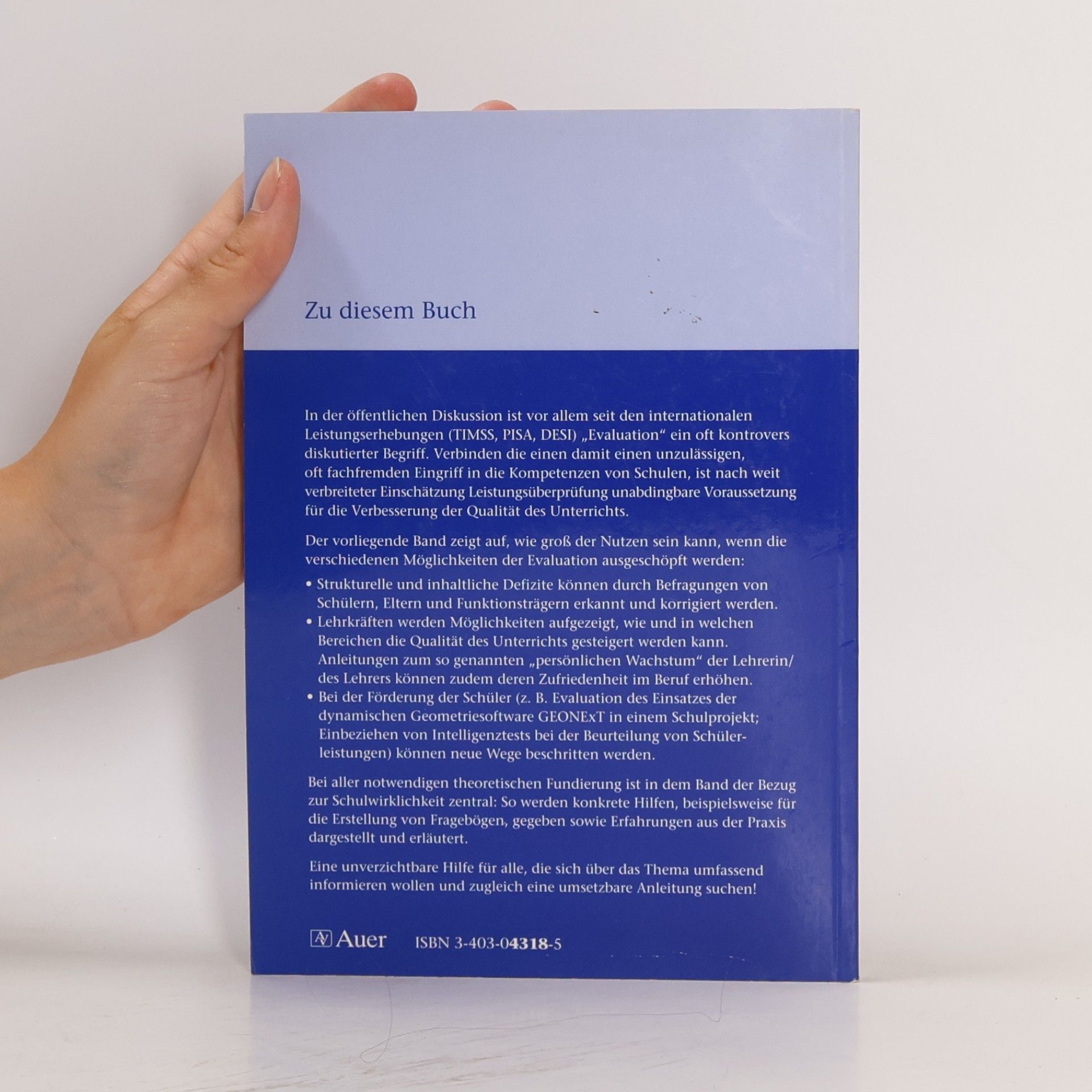 Josef Maisch Evaluation und Analyse in der Schulentwicklung