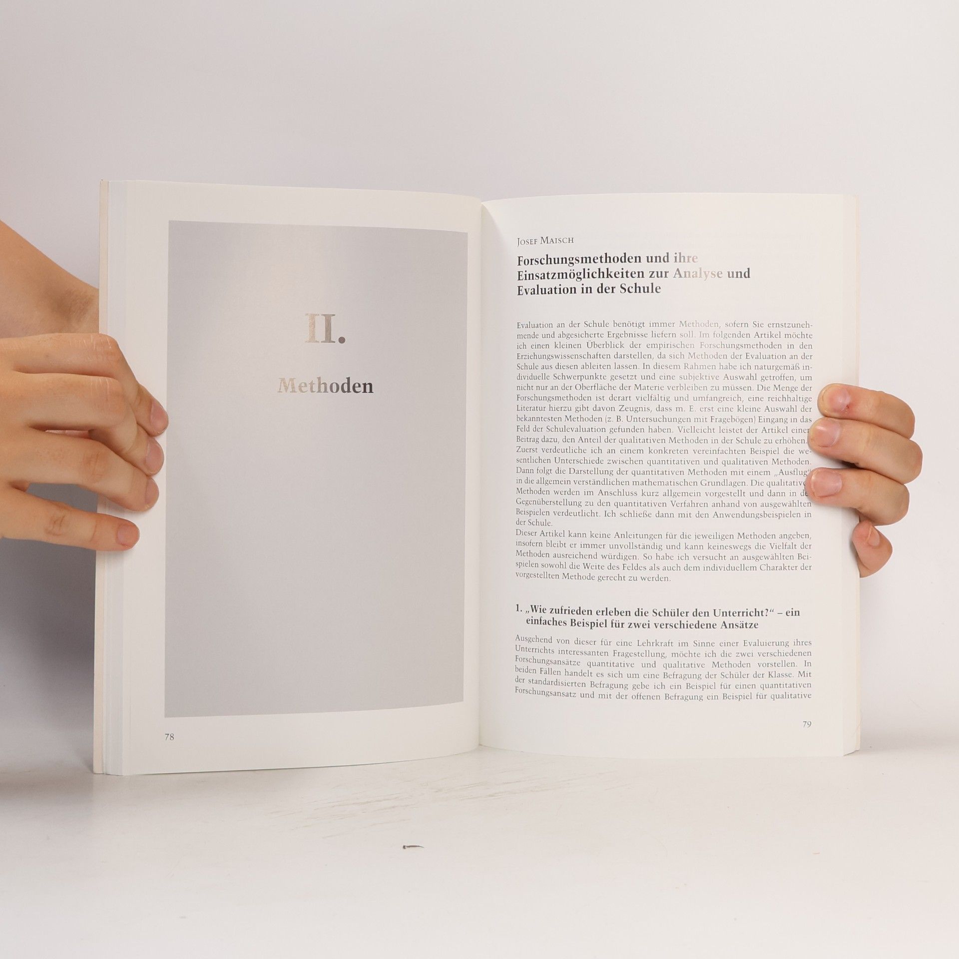 Josef Maisch Evaluation und Analyse in der Schulentwicklung
