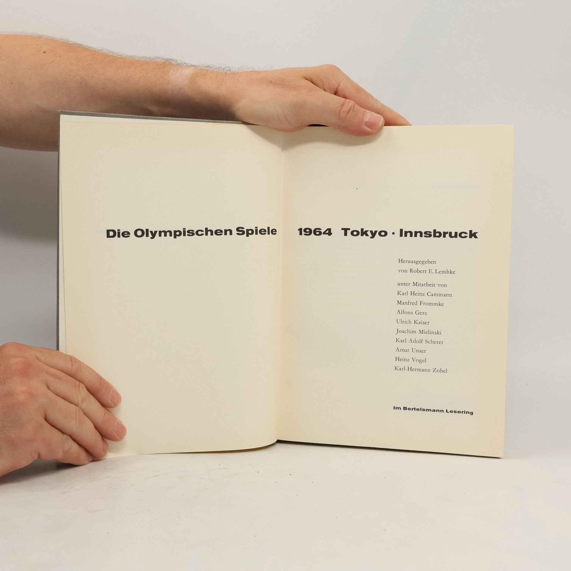 Robert Lembke Die Olympischen Spiele, 1964. Tokyo-Innsbruck