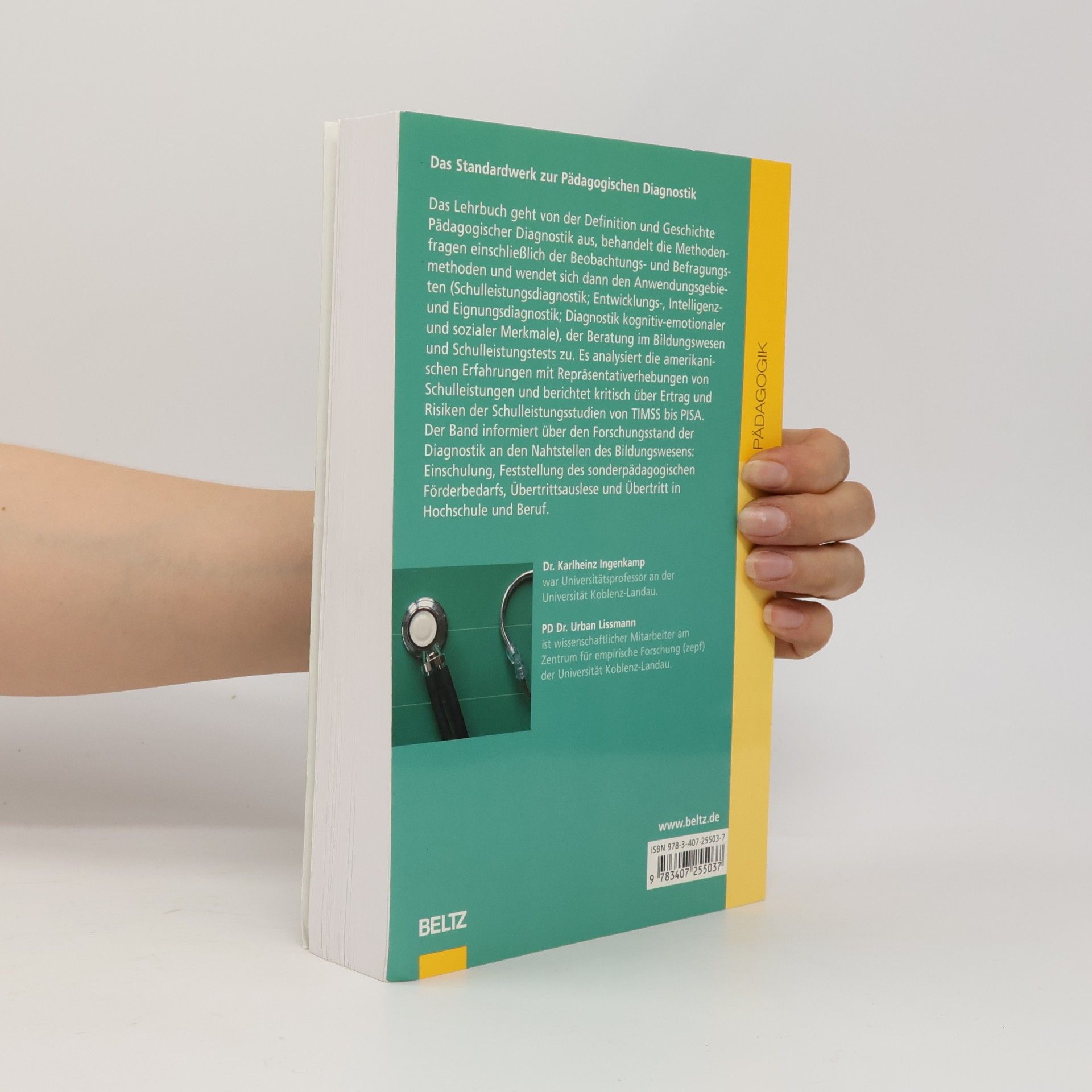 Karl-Heinz Ingenkamp Beltz Pädagogik: Lehrbuch der Pädagogischen Diagnostik - 6. Auflage