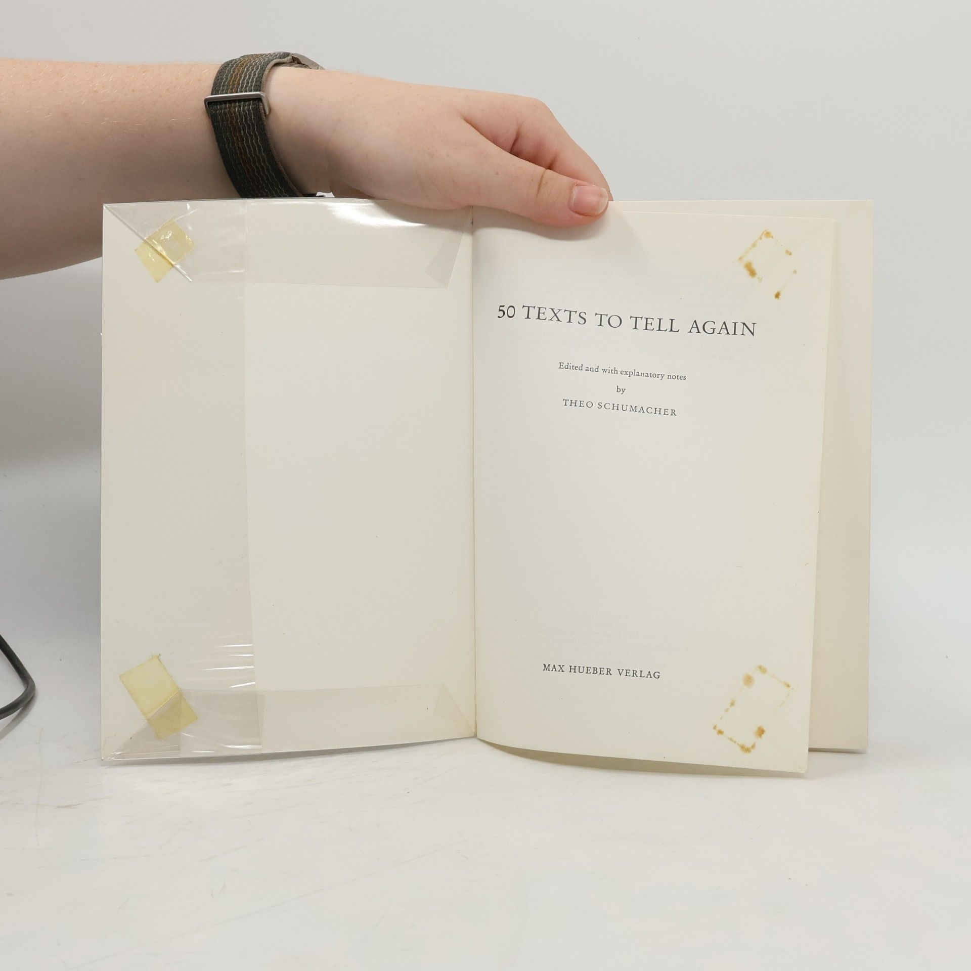 Theo Schumacher 50 [Fifty] texts to tell again