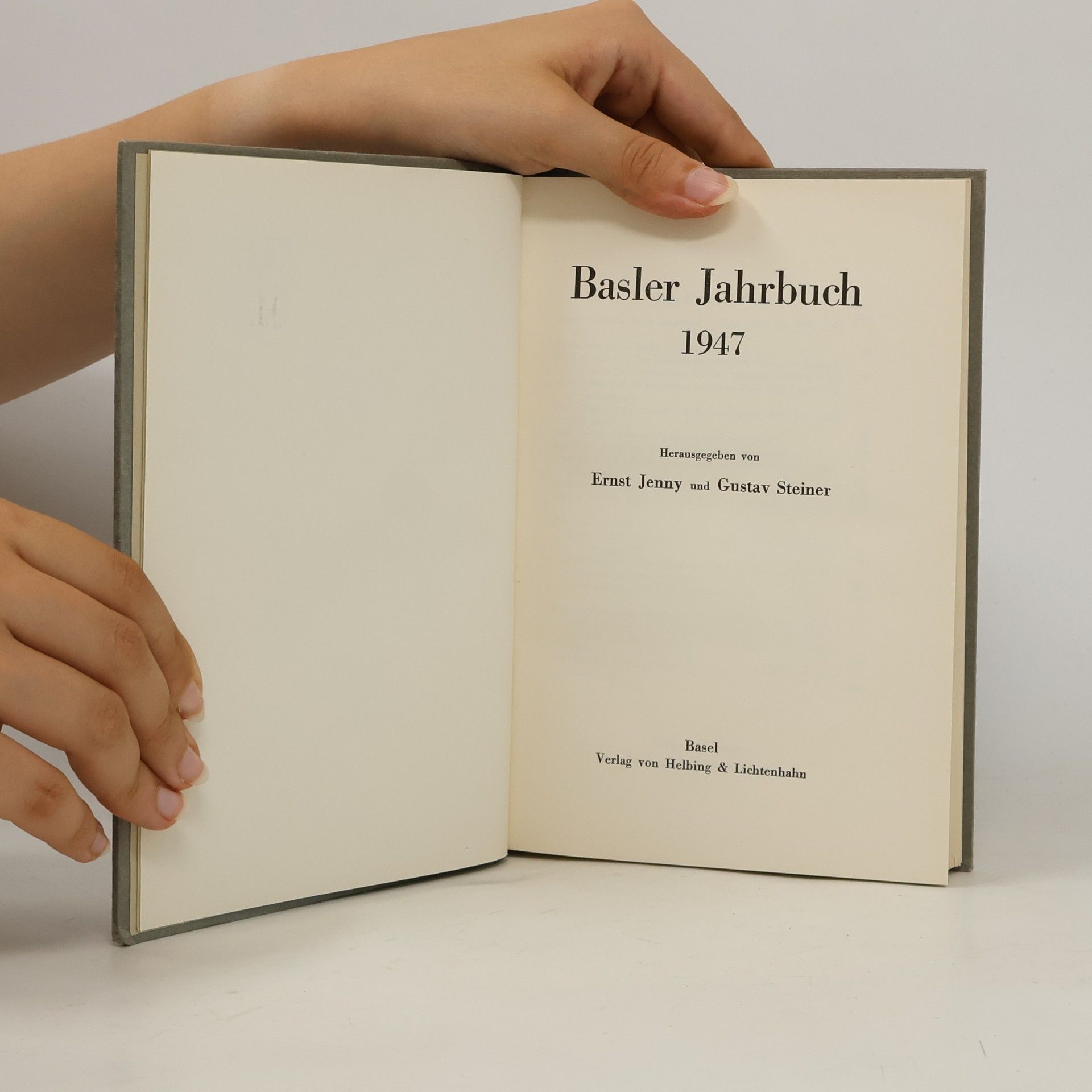 Ernst Jenny Basler Jahrbuch 1947
