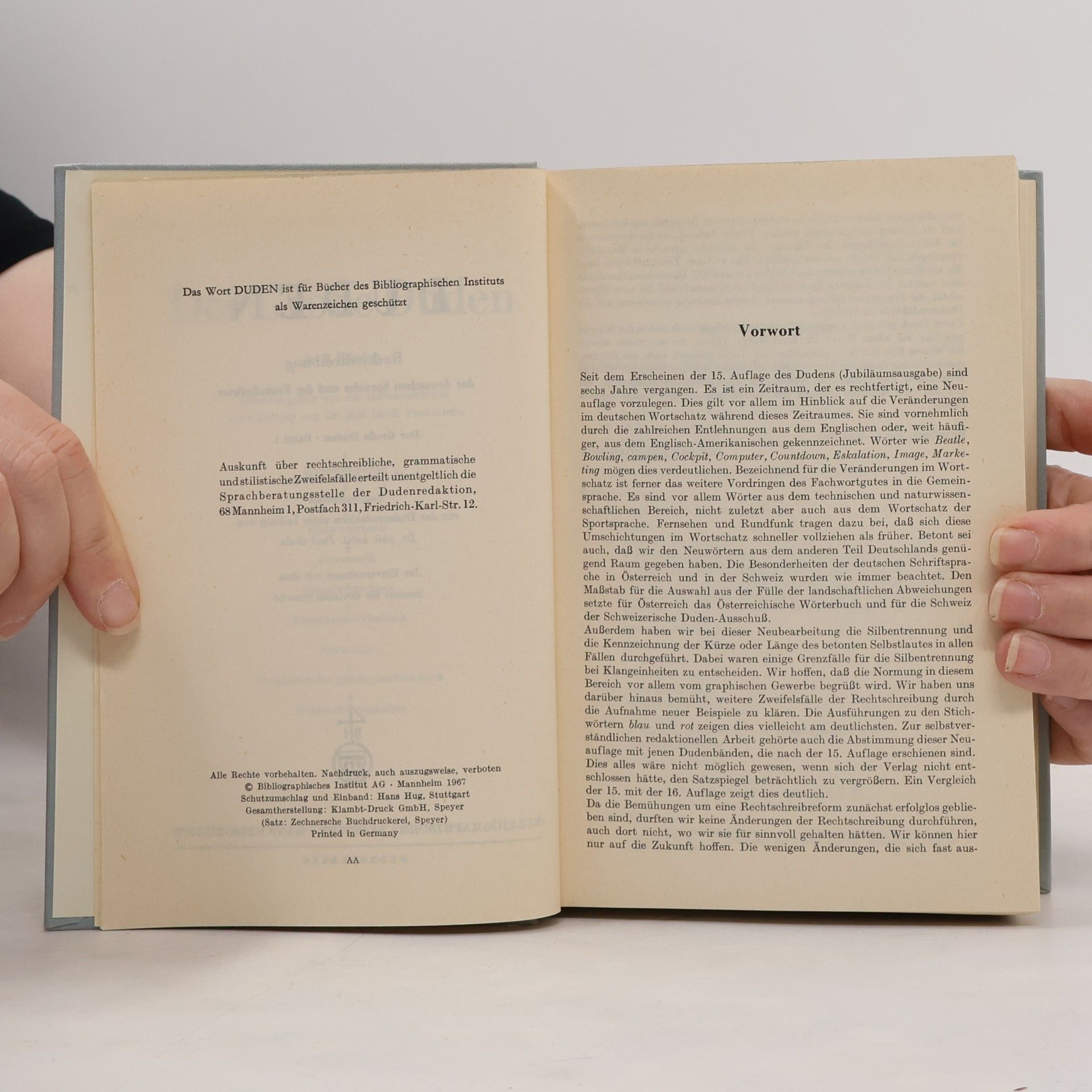 Various authors Der Grosse duden Rechtschreibung 1