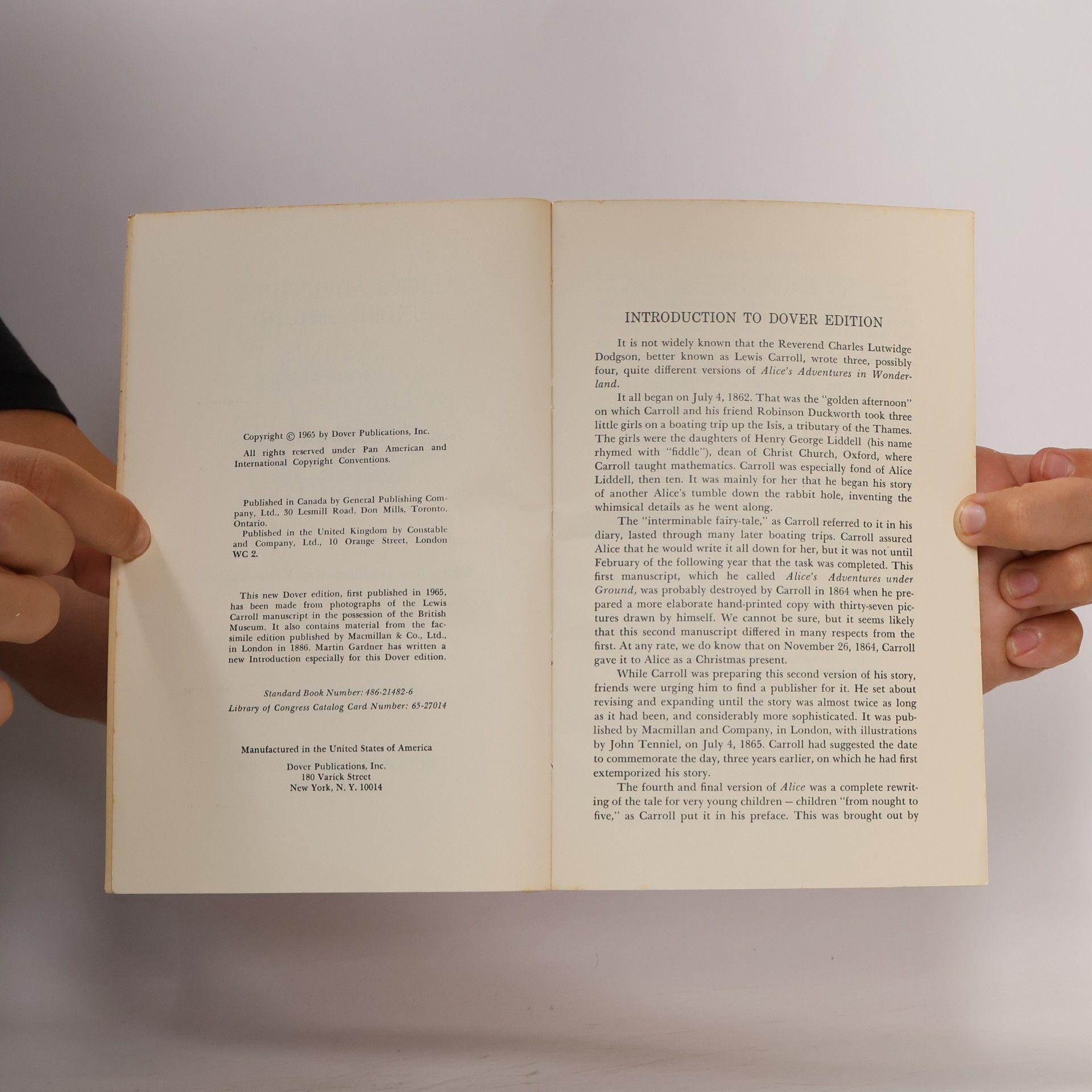 Lewis Carroll Alice's Adventures Under Ground