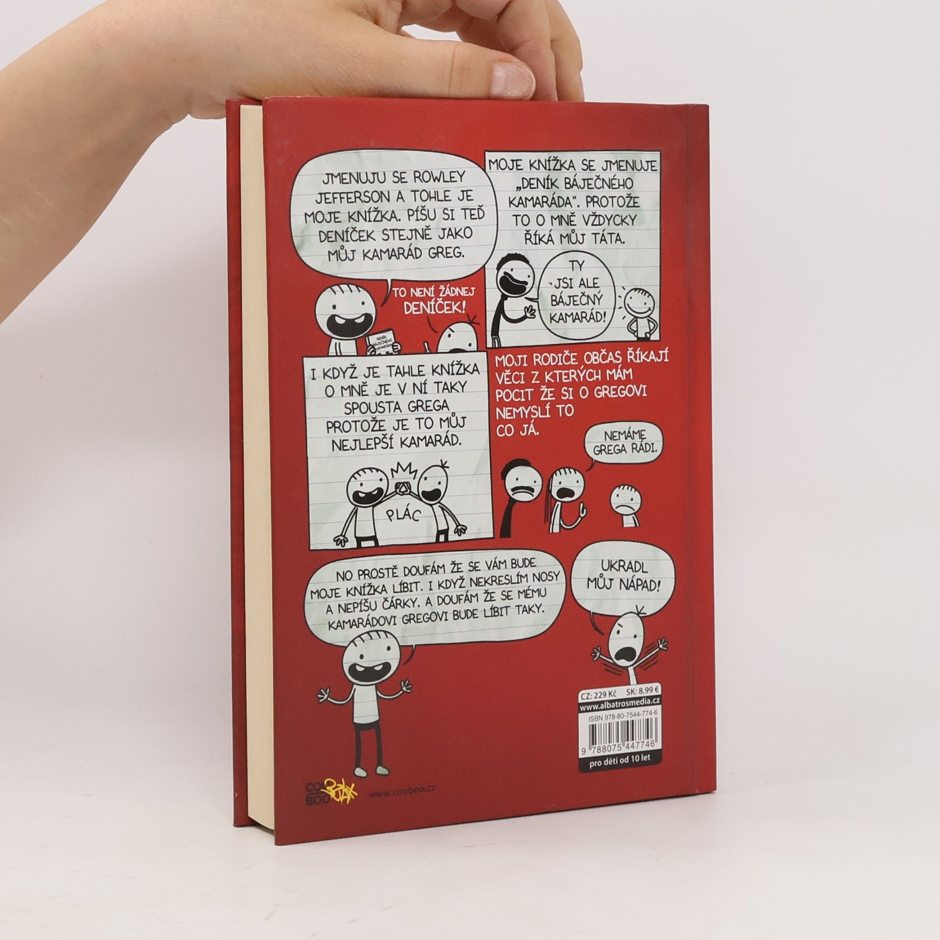 Jeff Kinney Deník báječného kamaráda. Píše Rowley Jefferson