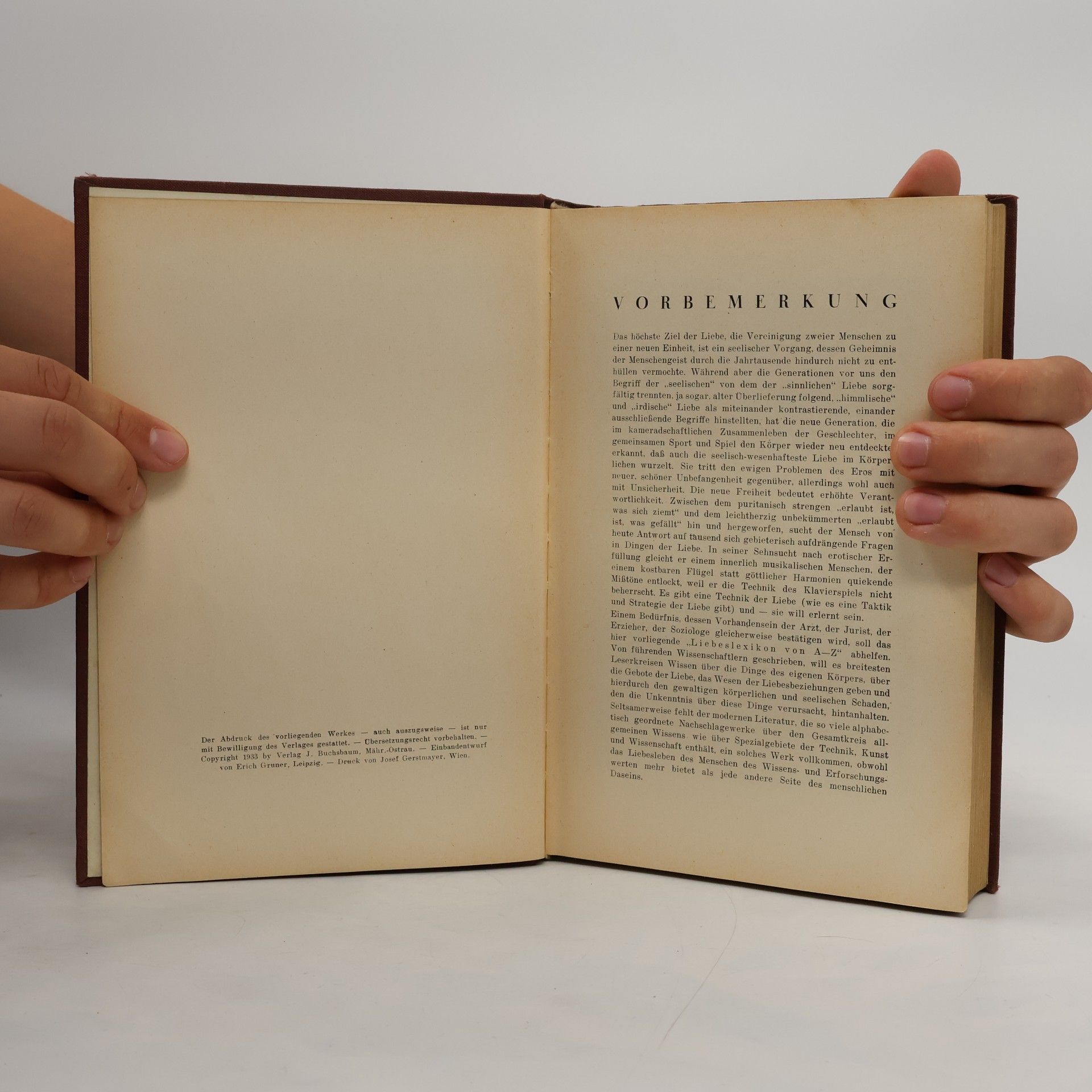 Andre Marchand Liebeslexikon von A–Z