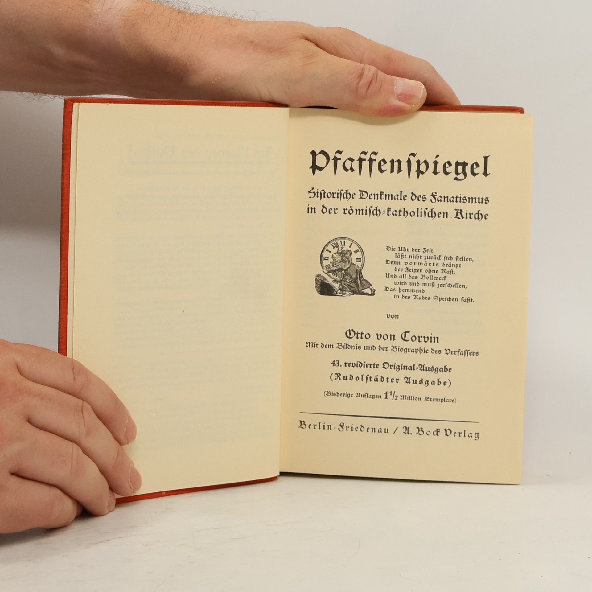 Otto von Corvin Pfaffenfpiegel