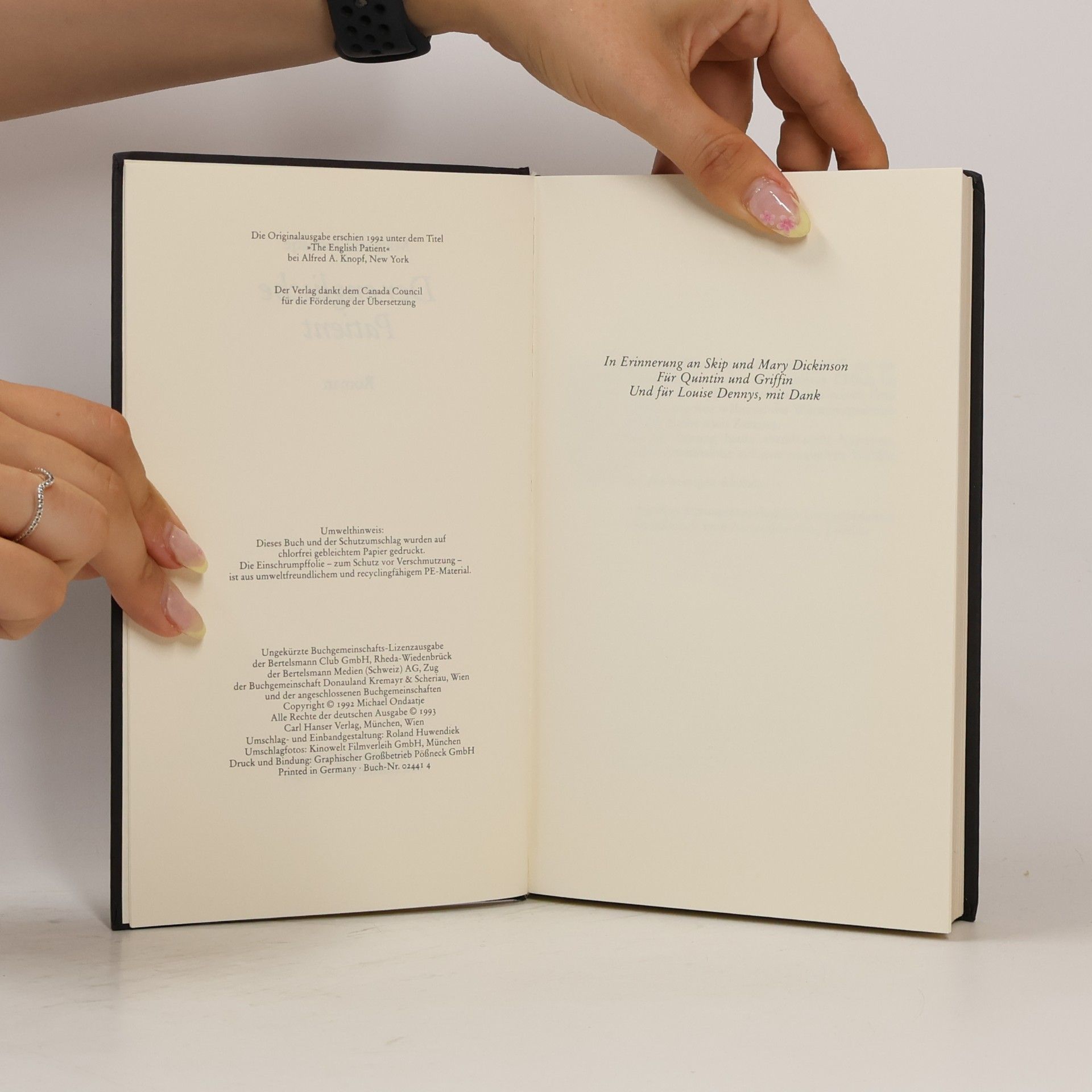 Michael Ondaatje Der englische Patient