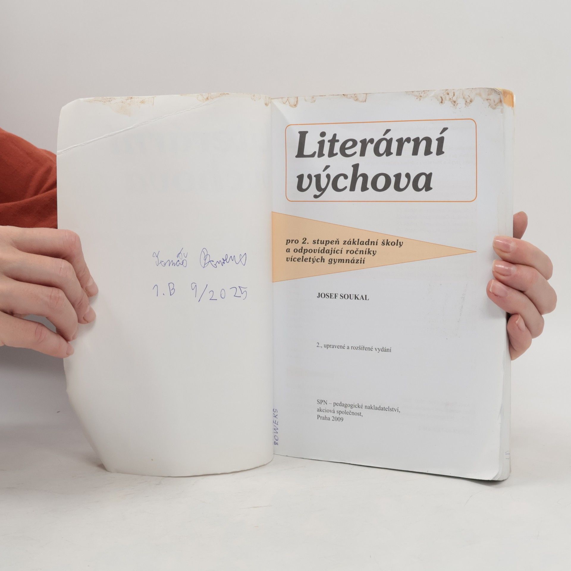 Josef Soukal Literární výchova