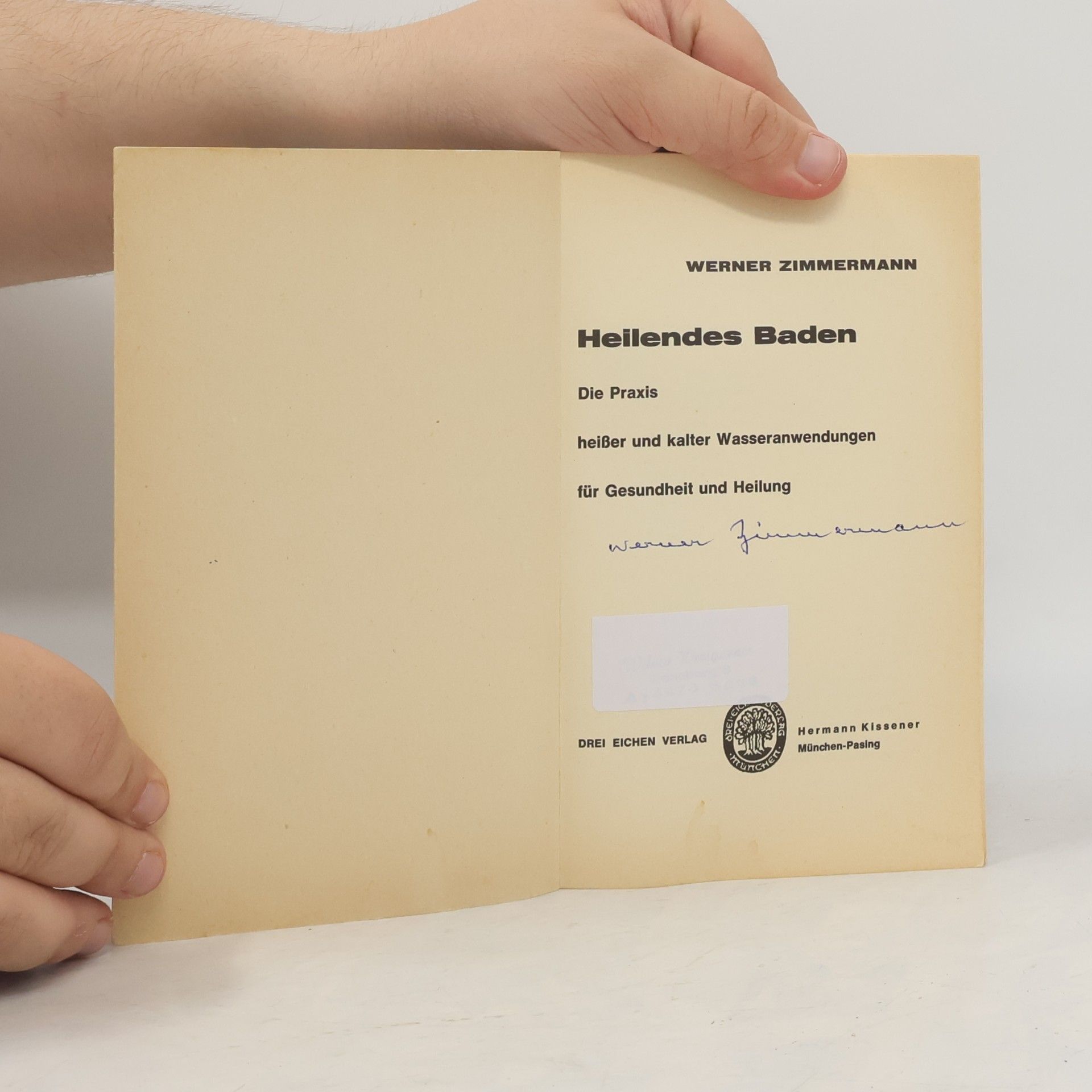 Kurt W. Zimmermann Heilendes Baden