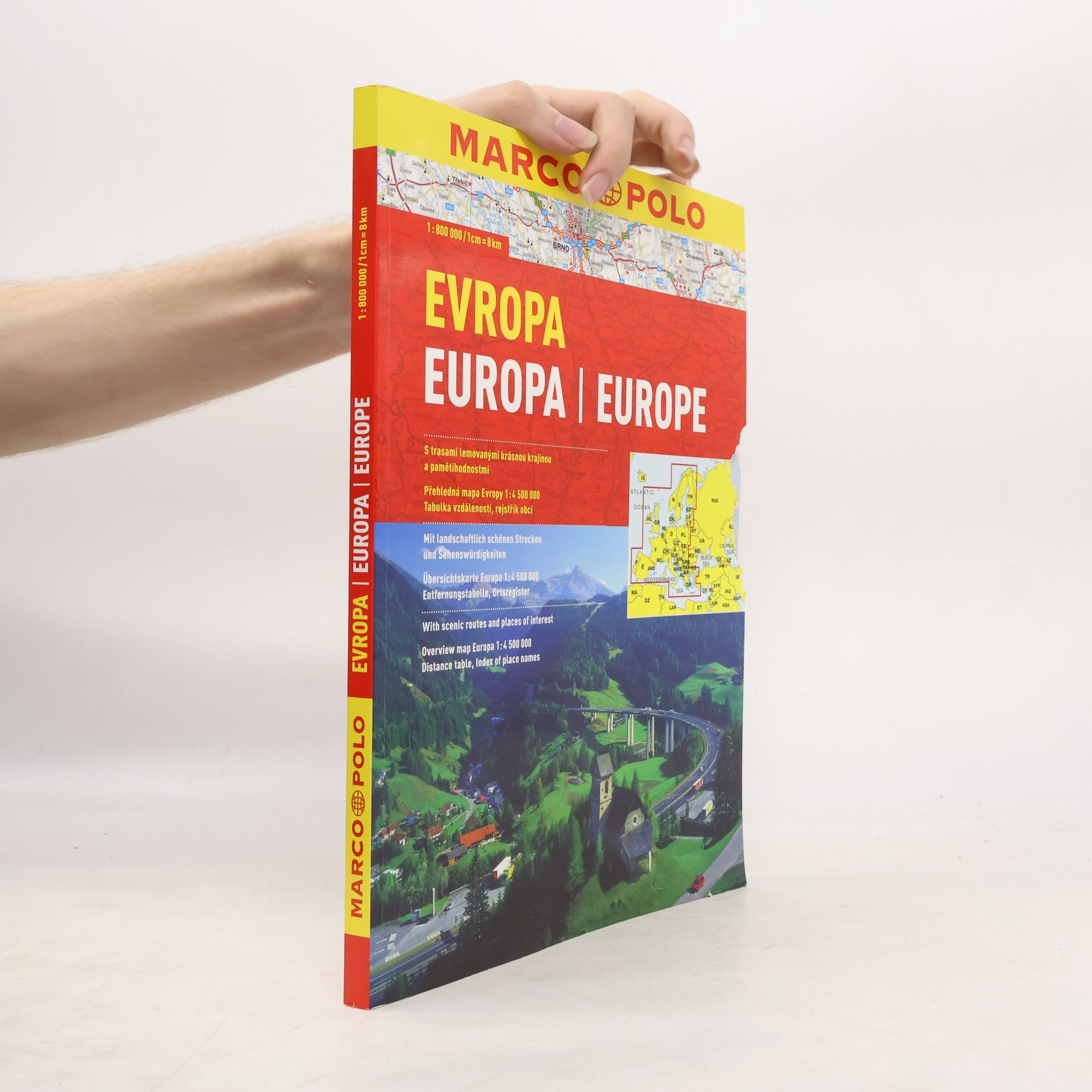 Kolektiv autorů Evropa. Europa Atlas 1:800 000, 1:4 500 000