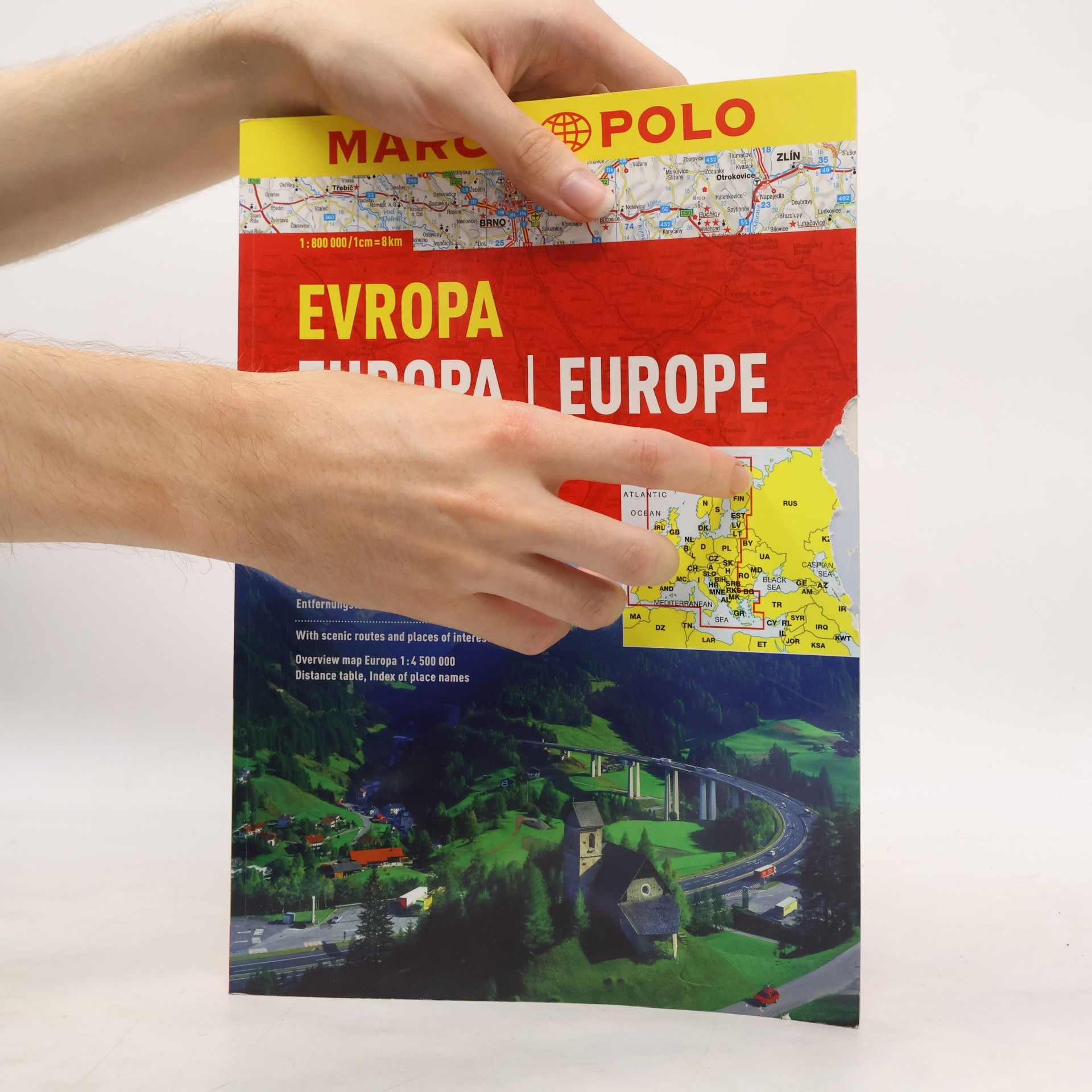 Kolektiv autorů Evropa. Europa Atlas 1:800 000, 1:4 500 000