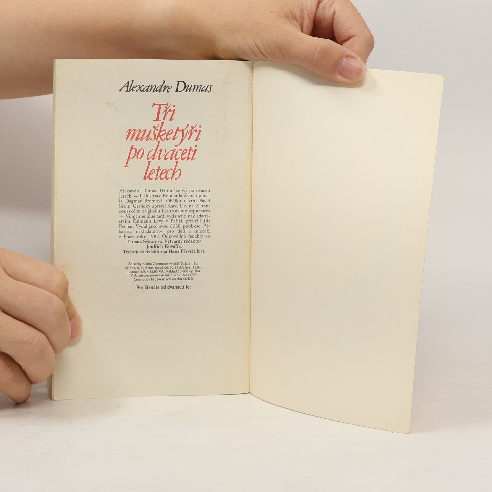Alexandre Dumas starší Tři mušketýři po dvaceti letech I