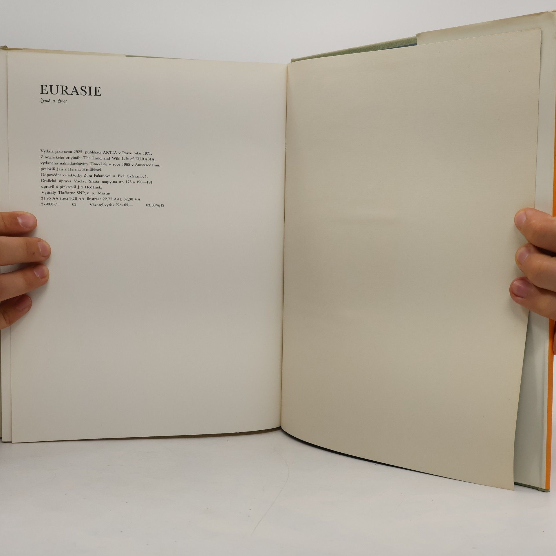 Autores varios Eurasie. Země a život