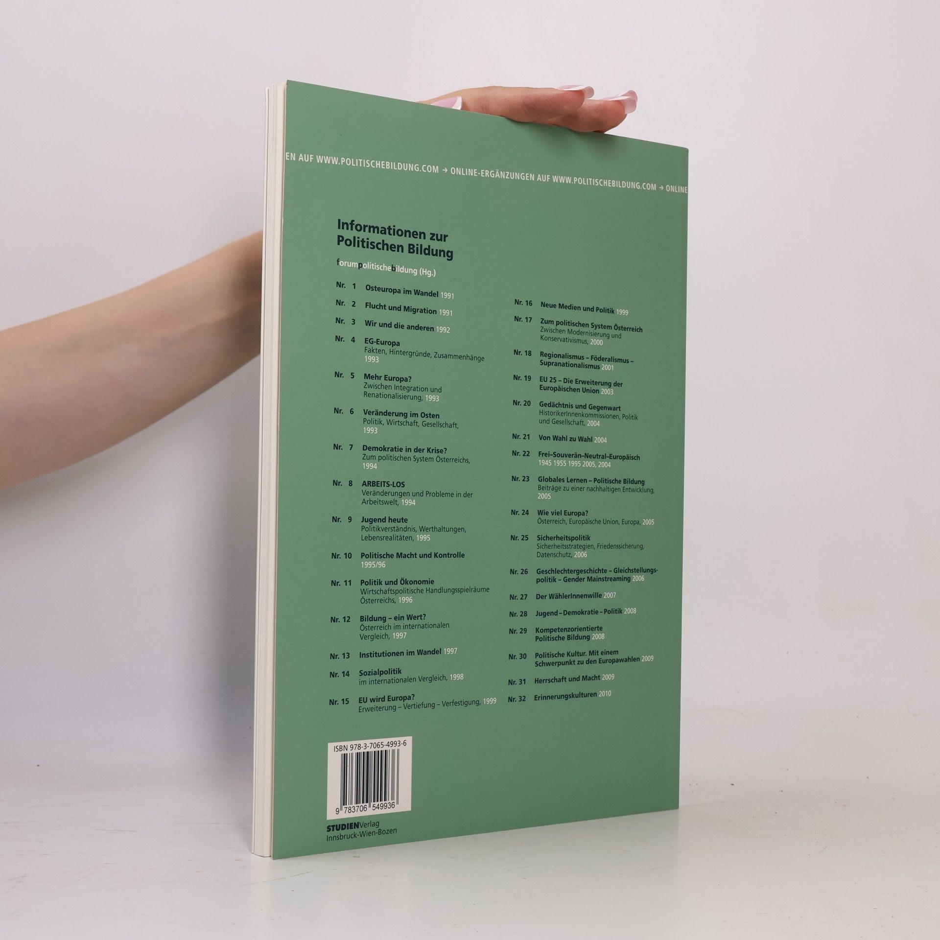 K. W. Rothschild Informationen zur Politischen Bildung - 33: Wirtschaft und Politik